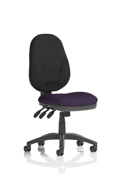 Eclipse Plus XL High Back Fabric Task Operator Office Chair - Multiple Arm Options - Available in 20 Colour Choices