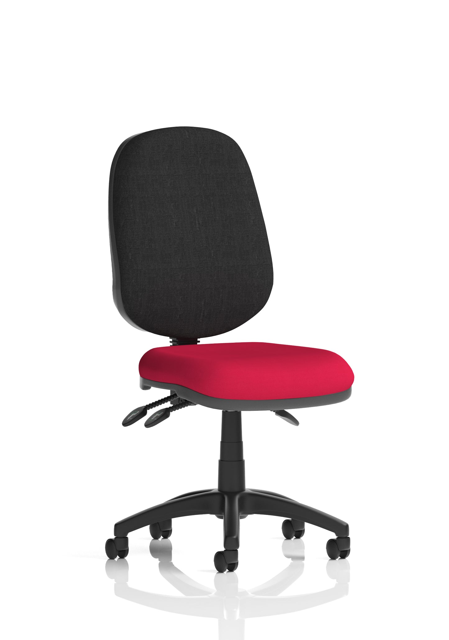 Eclipse Plus III Medium Back Fabric Task Operator Office Chair - Multiple Arm Options - Available in 20 Colour Choices