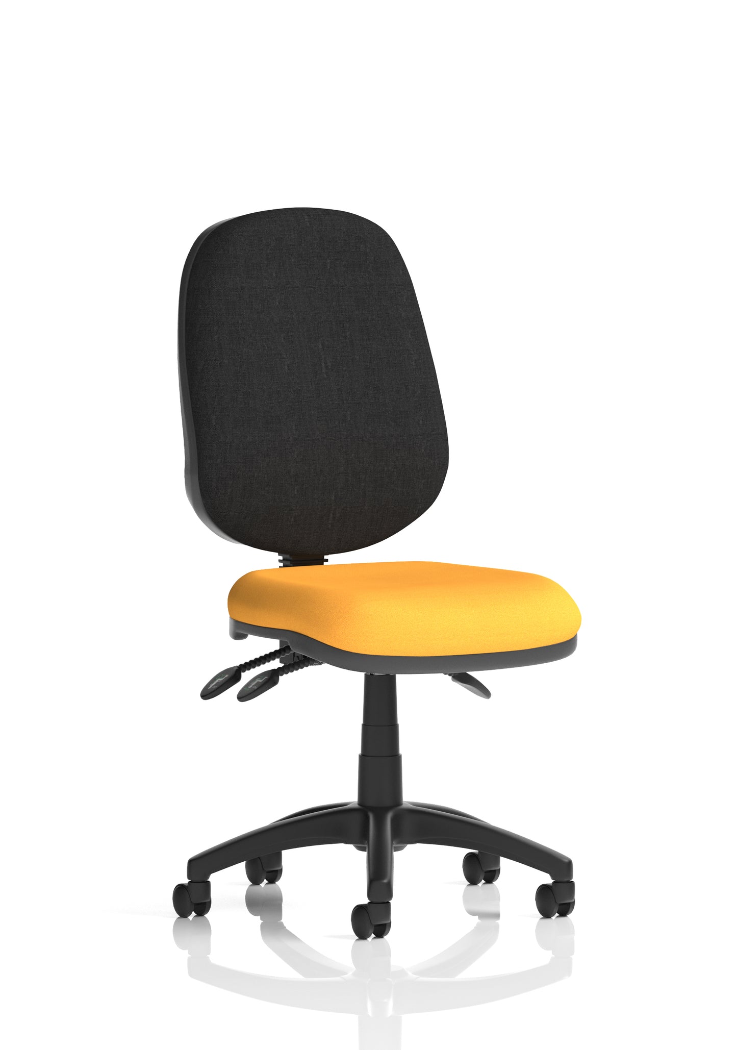 Eclipse Plus III Medium Back Fabric Task Operator Office Chair - Multiple Arm Options - Available in 20 Colour Choices