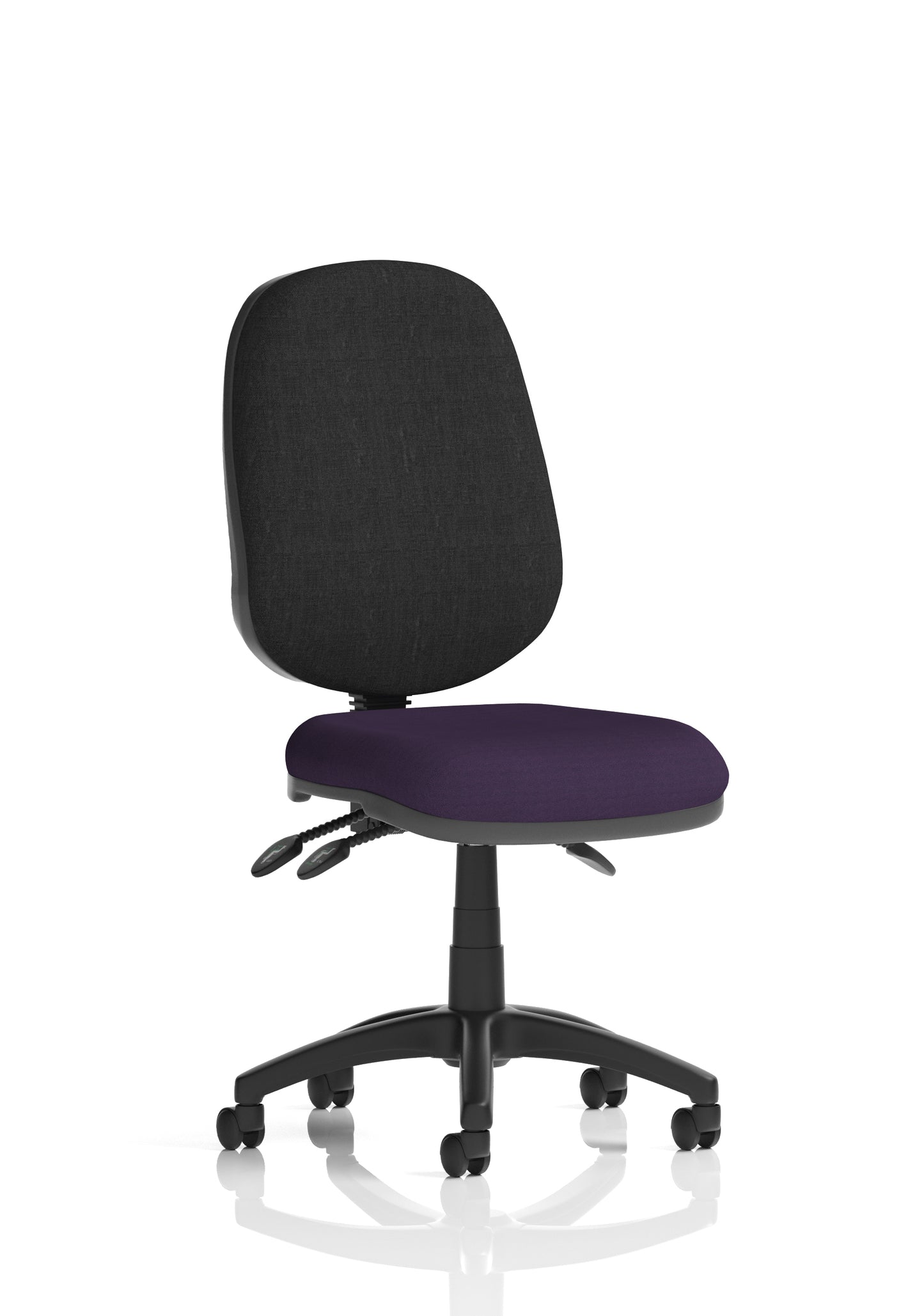 Eclipse Plus III Medium Back Fabric Task Operator Office Chair - Multiple Arm Options - Available in 20 Colour Choices