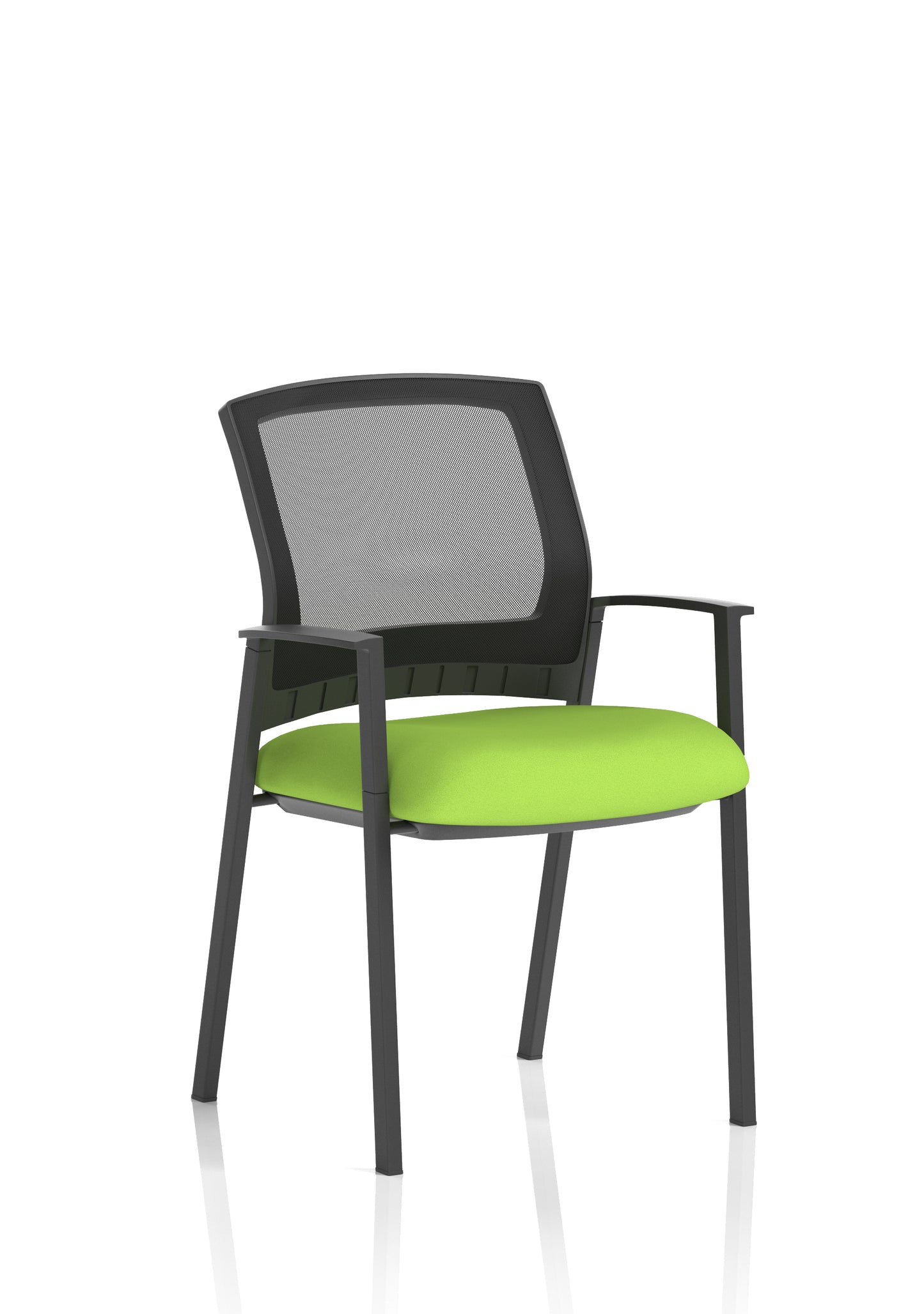 Metro Medium Mesh Back Stacking Visitor Chair with Fixed Arms - Available in 20 Colour Choices