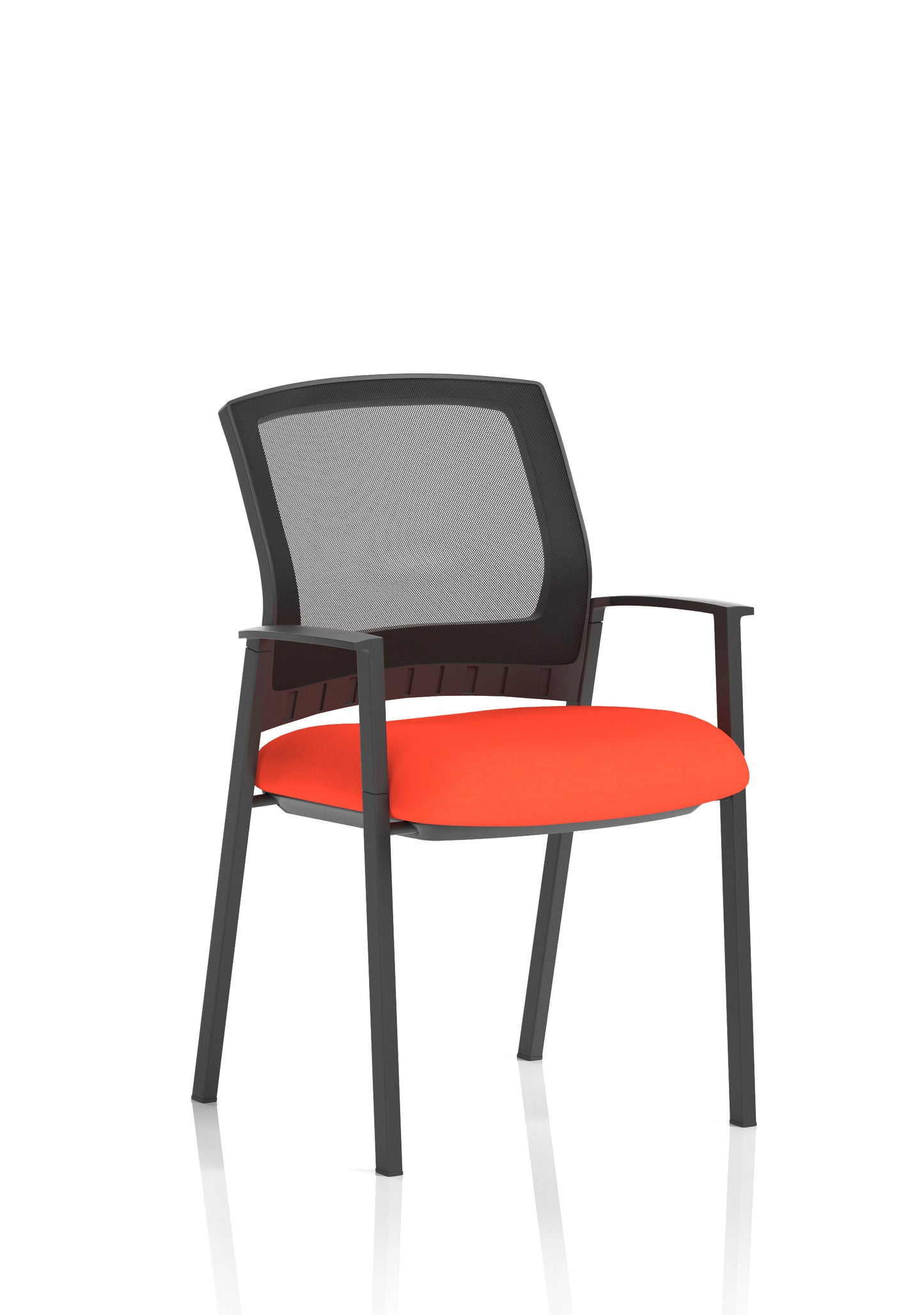 Metro Medium Mesh Back Stacking Visitor Chair with Fixed Arms - Available in 20 Colour Choices