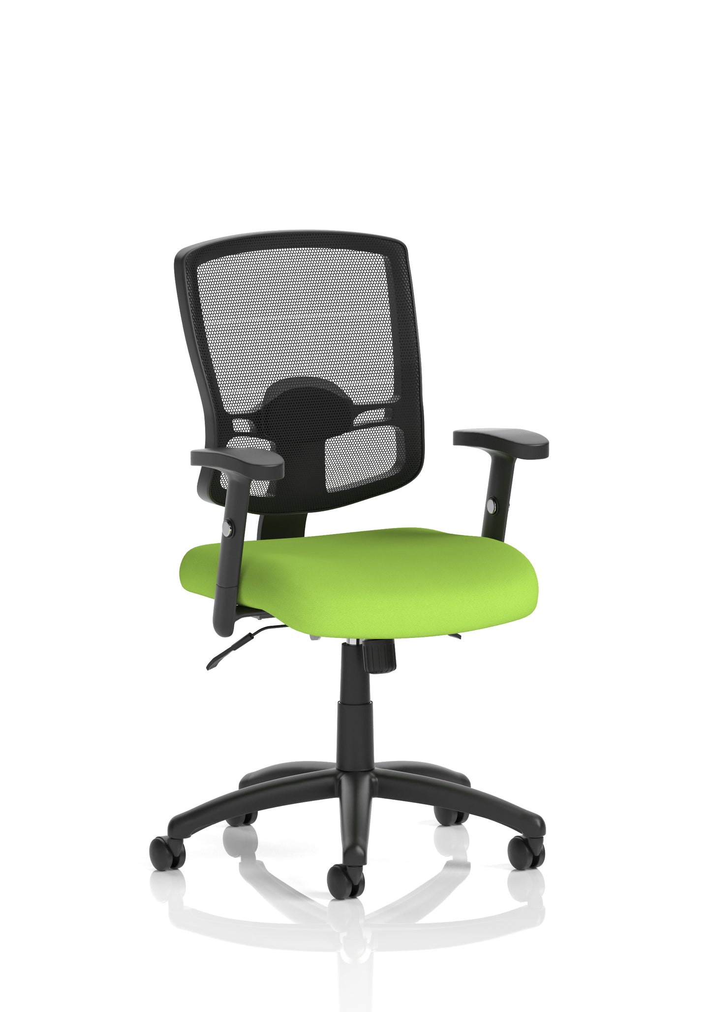 Portland II Medium Mesh Back Task Operator Office Chair with Height Adjustable Arms - Available in 20 Colour Choices