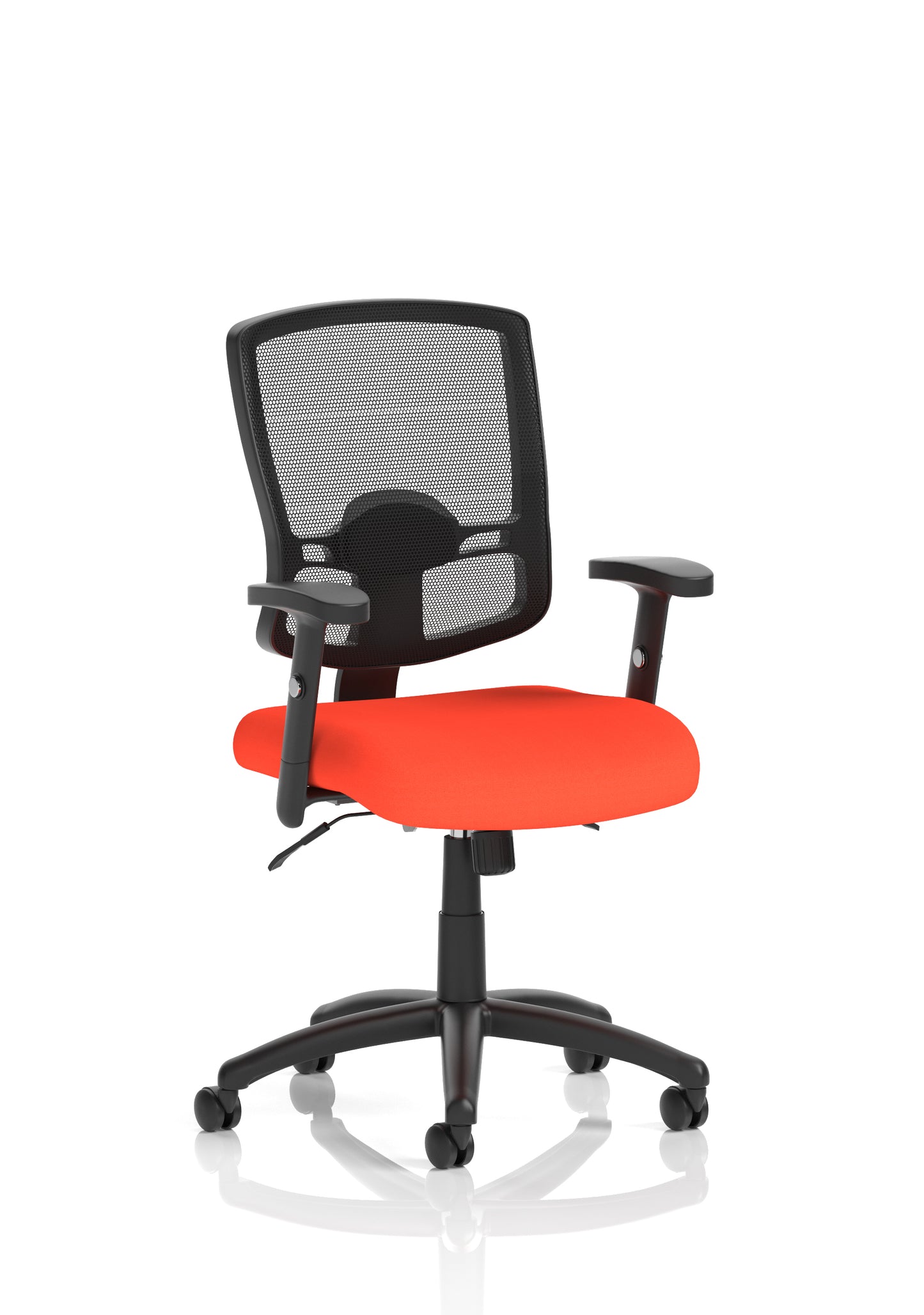 Portland II Medium Mesh Back Task Operator Office Chair with Height Adjustable Arms - Available in 20 Colour Choices