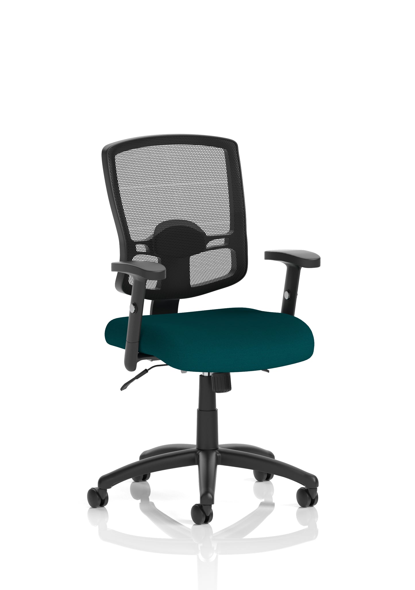 Portland II Medium Mesh Back Task Operator Office Chair with Height Adjustable Arms - Available in 20 Colour Choices