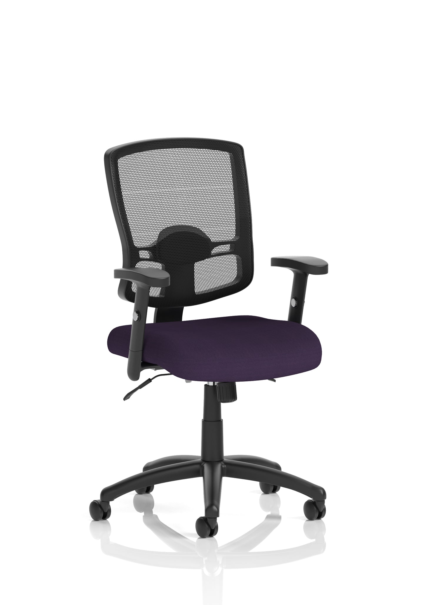 Portland II Medium Mesh Back Task Operator Office Chair with Height Adjustable Arms - Available in 20 Colour Choices