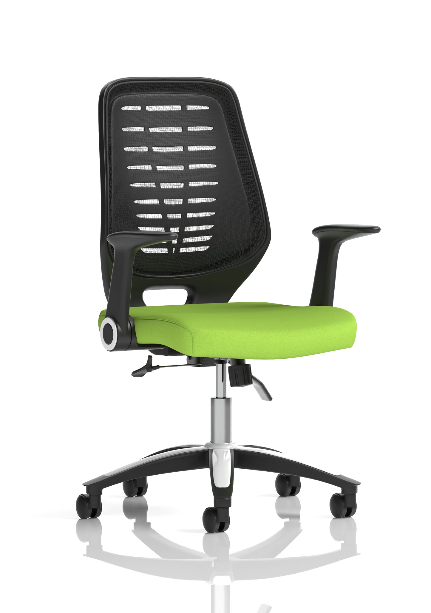 Relay Medium Mesh Back Task Operator Office Chair with Folding or Height Adjustable Arms - Available in 20 Colour Choices