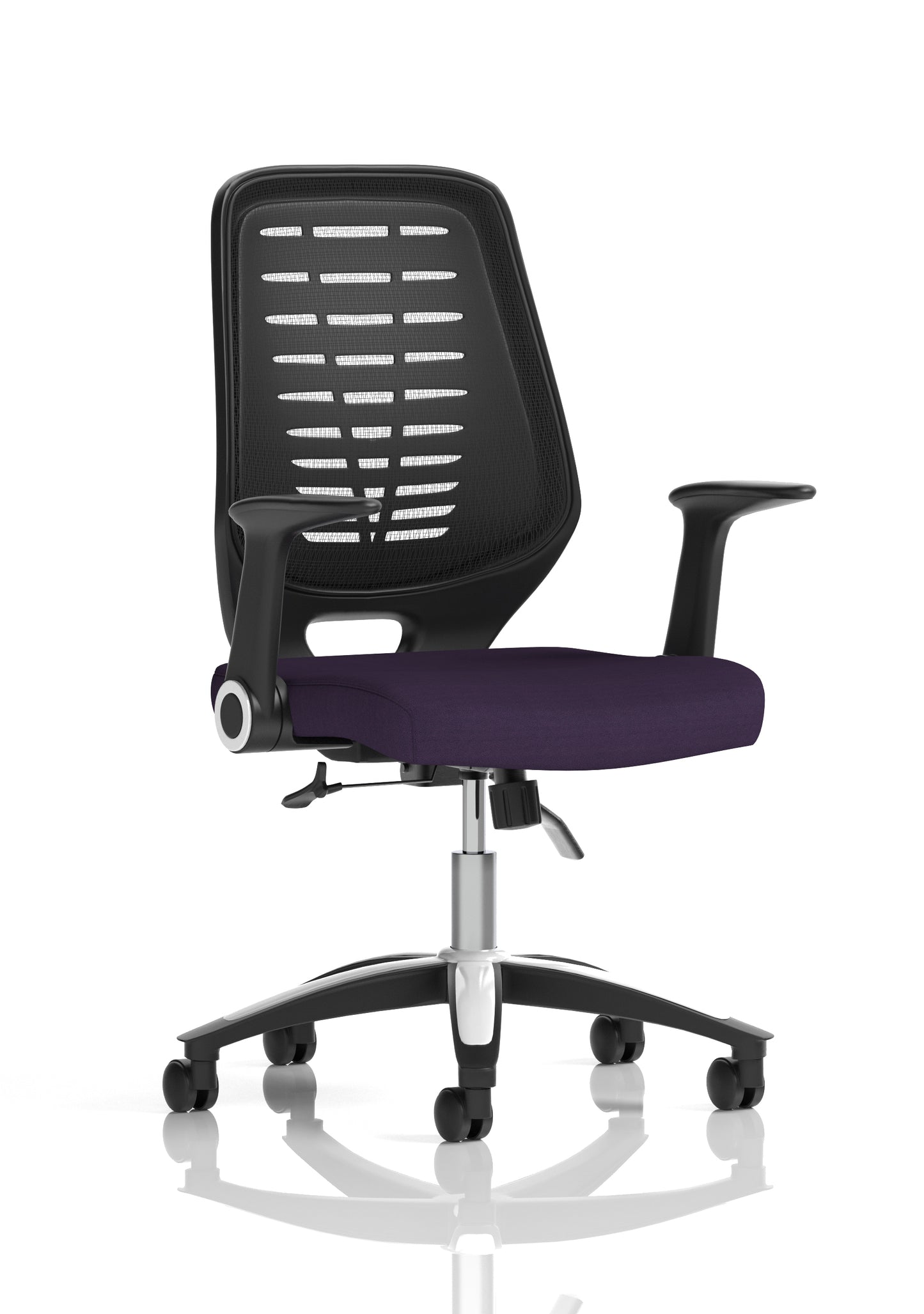 Relay Medium Mesh Back Task Operator Office Chair with Folding or Height Adjustable Arms - Available in 20 Colour Choices