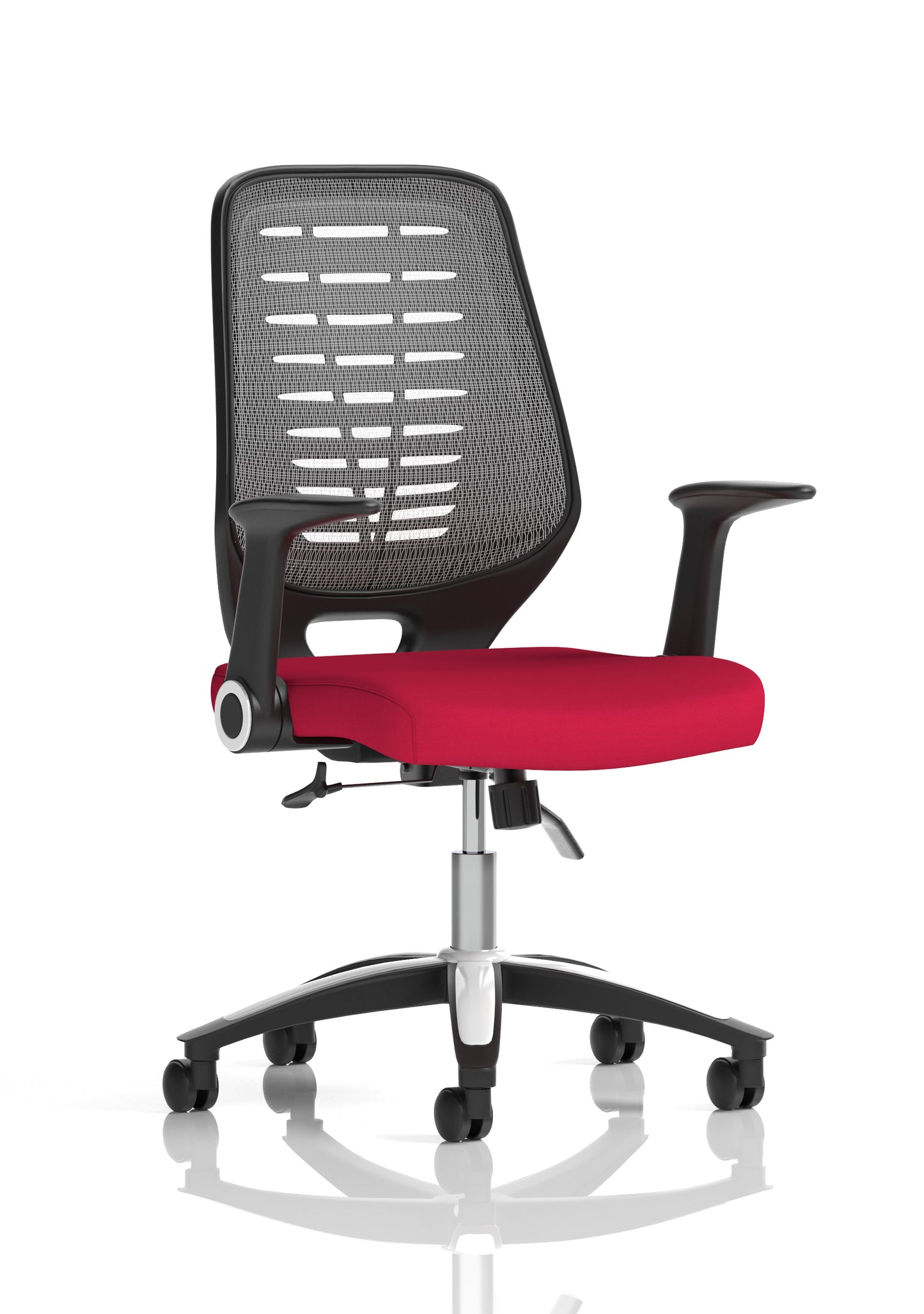 Relay Medium Mesh Back Task Operator Office Chair with Folding or Height Adjustable Arms - Available in 20 Colour Choices