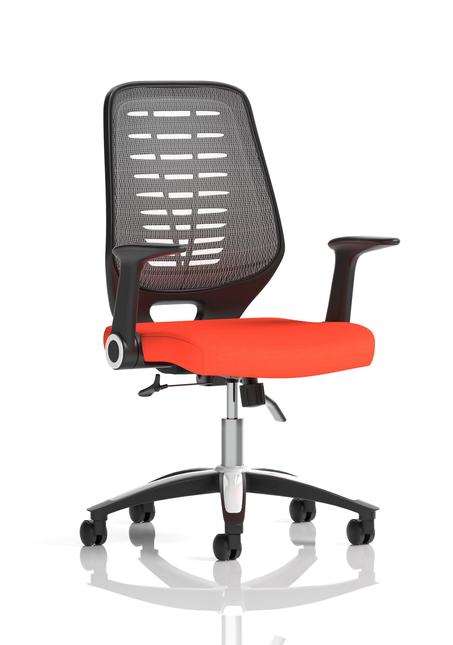 Relay Medium Mesh Back Task Operator Office Chair with Folding or Height Adjustable Arms - Available in 20 Colour Choices