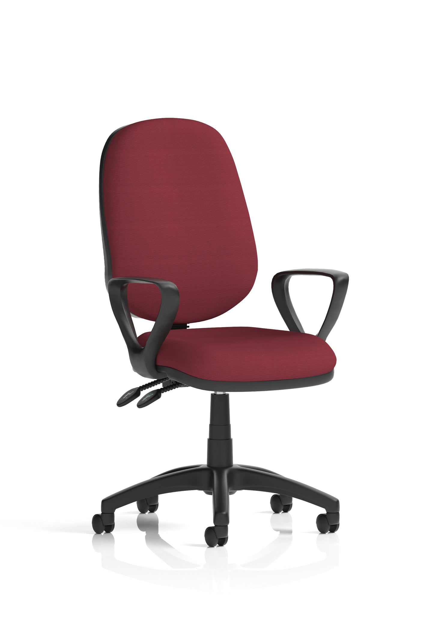 Eclipse Plus II Medium Back Task Operator Office Chair - Optional Arms - Multiple Seat Colour Options