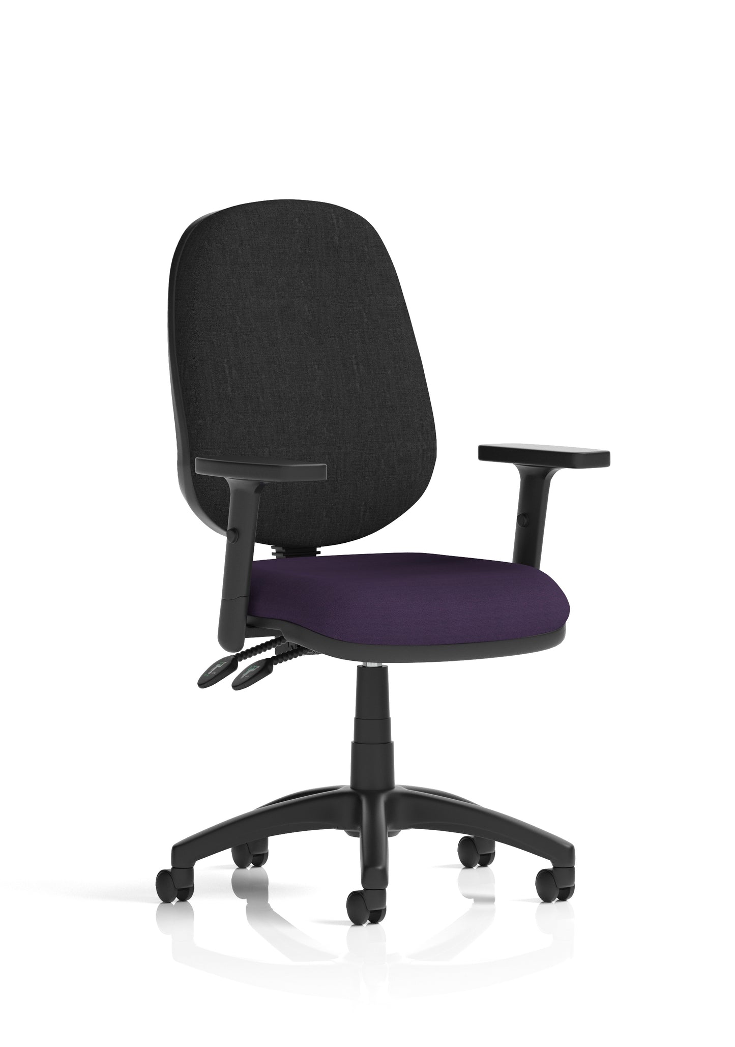 Eclipse Plus II Medium Back Task Operator Office Chair - Optional Arms - Multiple Seat Colour Options
