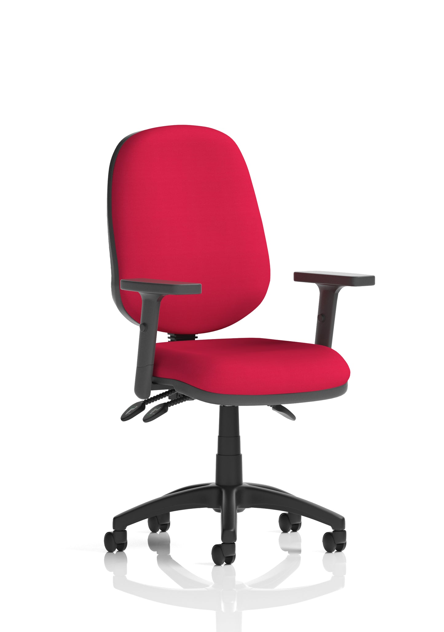 Eclipse Plus III Medium Back Fabric Task Operator Office Chair - Multiple Arm Options - Available in 20 Colour Choices