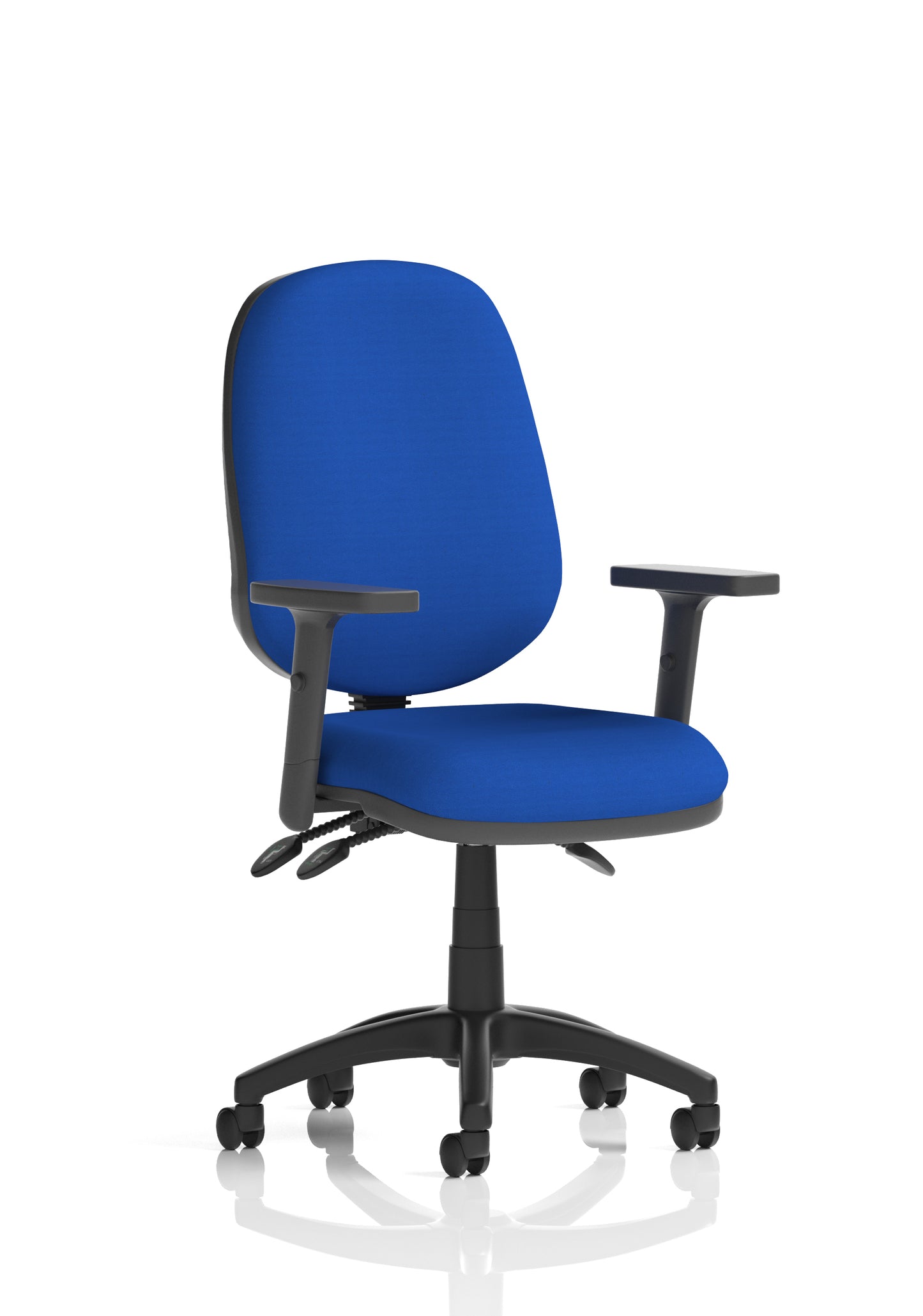 Eclipse Plus III Medium Back Fabric Task Operator Office Chair - Multiple Arm Options - Available in 20 Colour Choices