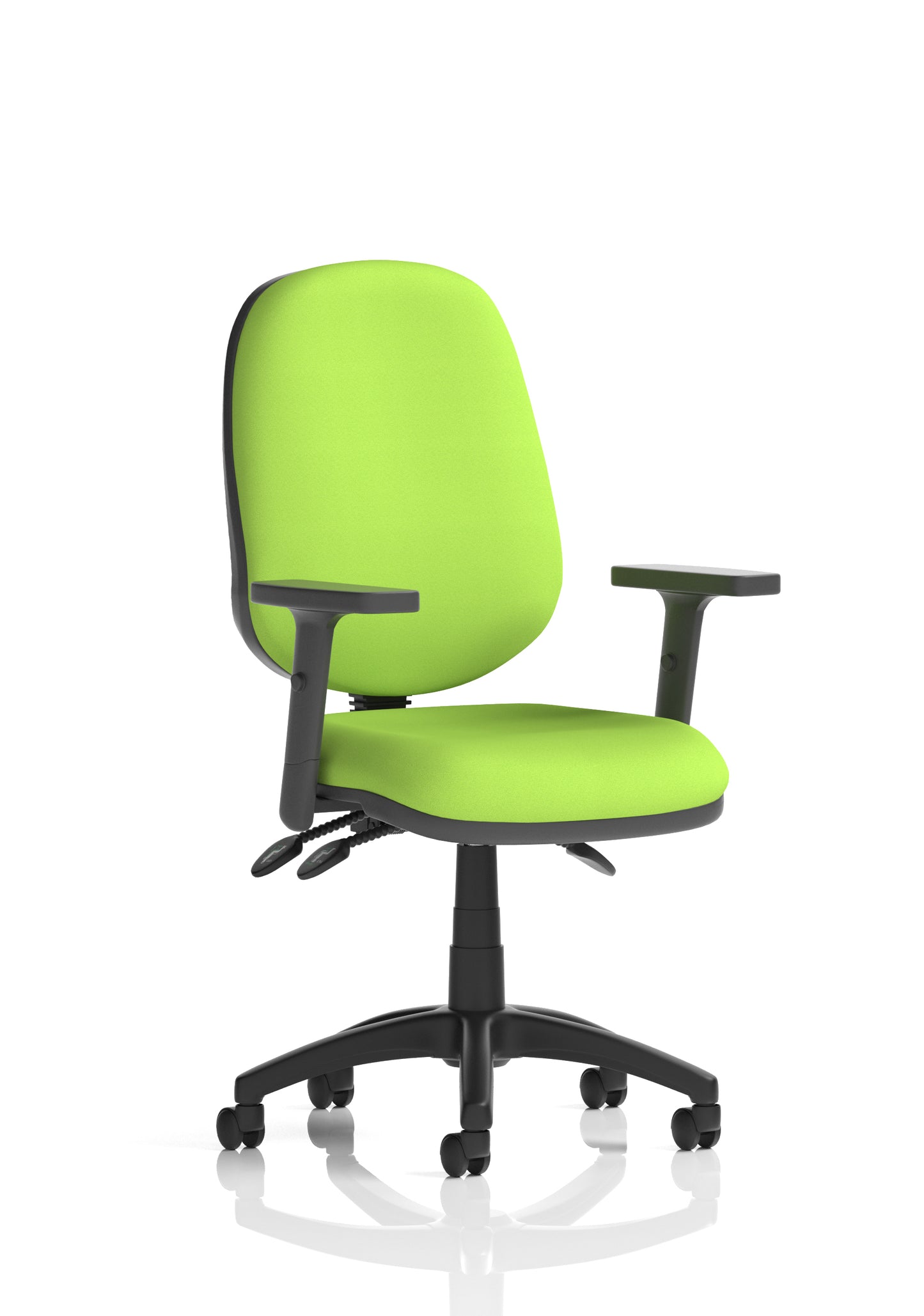 Eclipse Plus III Medium Back Fabric Task Operator Office Chair - Multiple Arm Options - Available in 20 Colour Choices