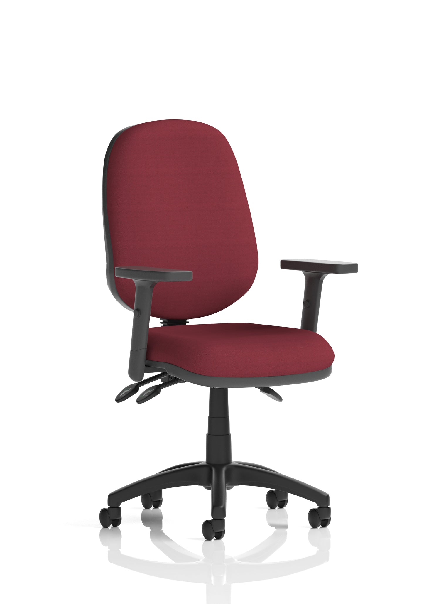 Eclipse Plus III Medium Back Fabric Task Operator Office Chair - Multiple Arm Options - Available in 20 Colour Choices