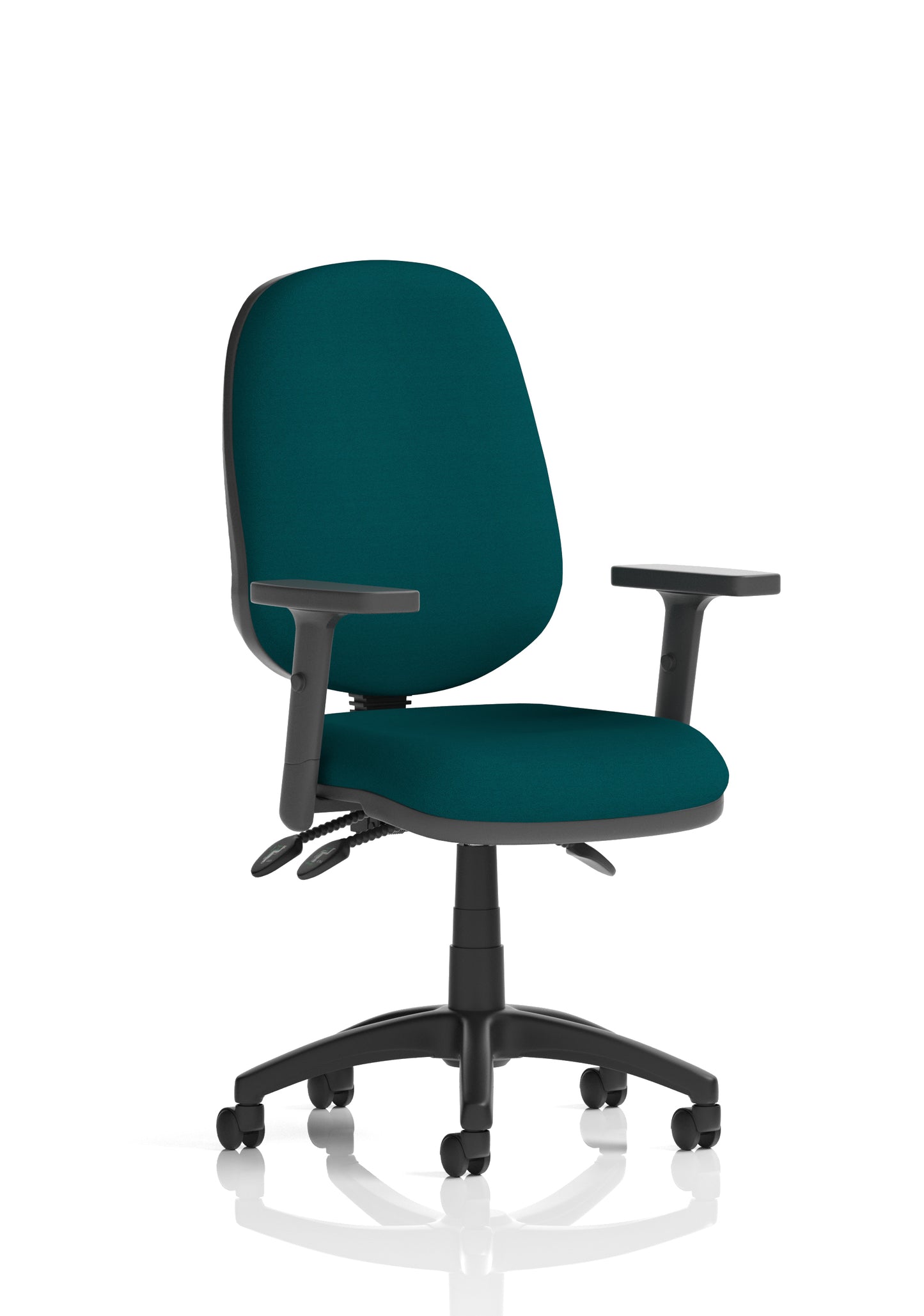 Eclipse Plus III Medium Back Fabric Task Operator Office Chair - Multiple Arm Options - Available in 20 Colour Choices
