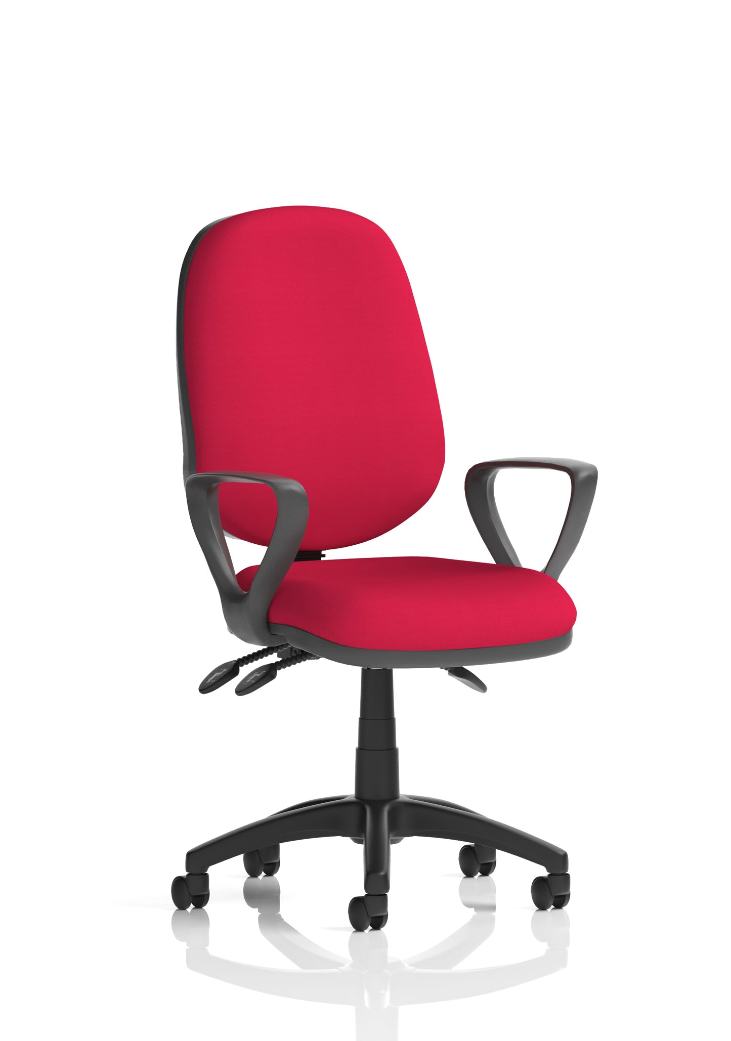 Eclipse Plus III Medium Back Fabric Task Operator Office Chair - Multiple Arm Options - Available in 20 Colour Choices