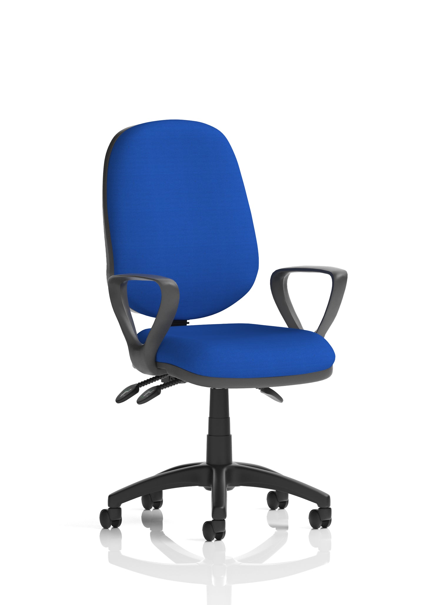 Eclipse Plus III Medium Back Fabric Task Operator Office Chair - Multiple Arm Options - Available in 20 Colour Choices