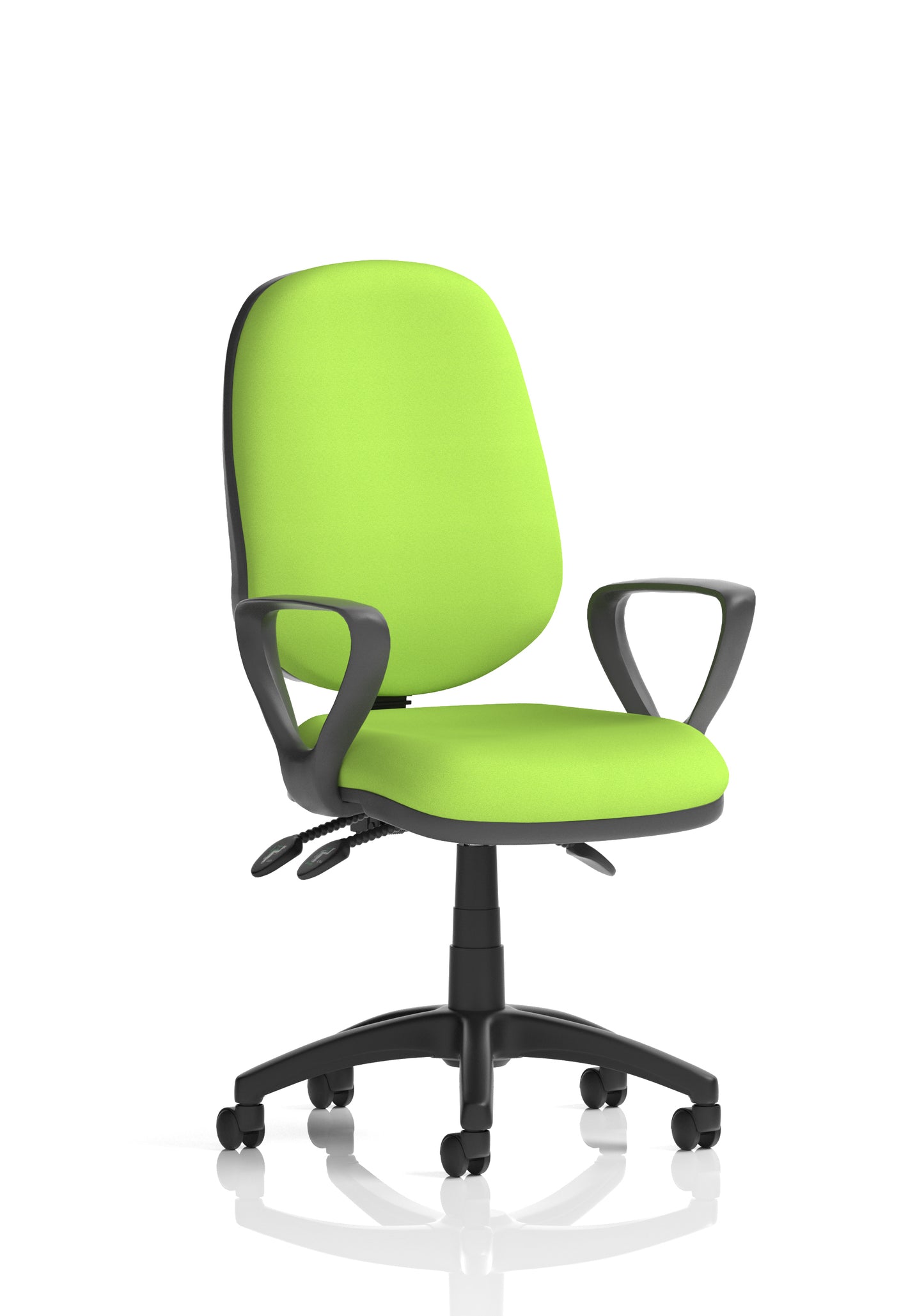 Eclipse Plus III Medium Back Fabric Task Operator Office Chair - Multiple Arm Options - Available in 20 Colour Choices