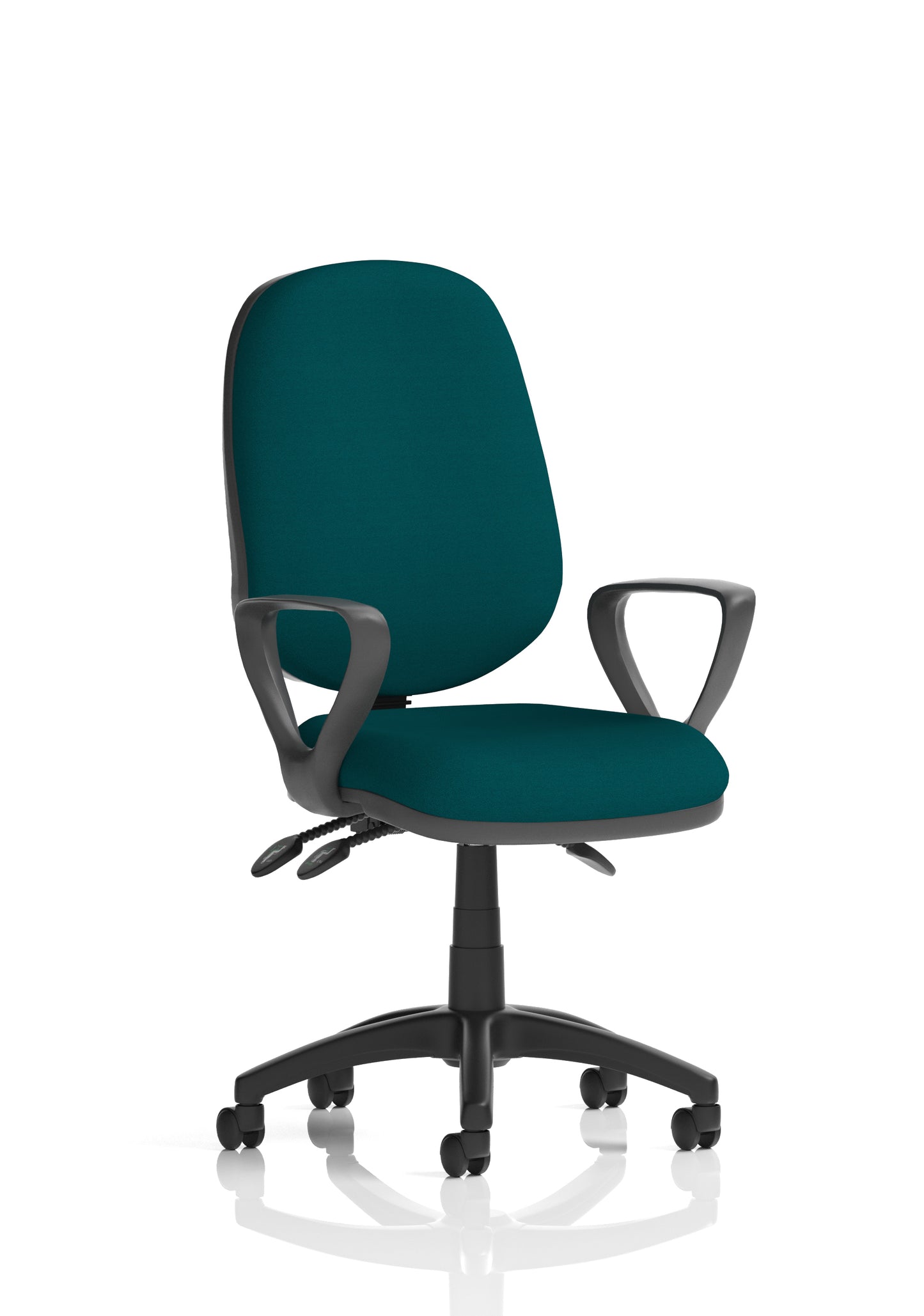 Eclipse Plus III Medium Back Fabric Task Operator Office Chair - Multiple Arm Options - Available in 20 Colour Choices