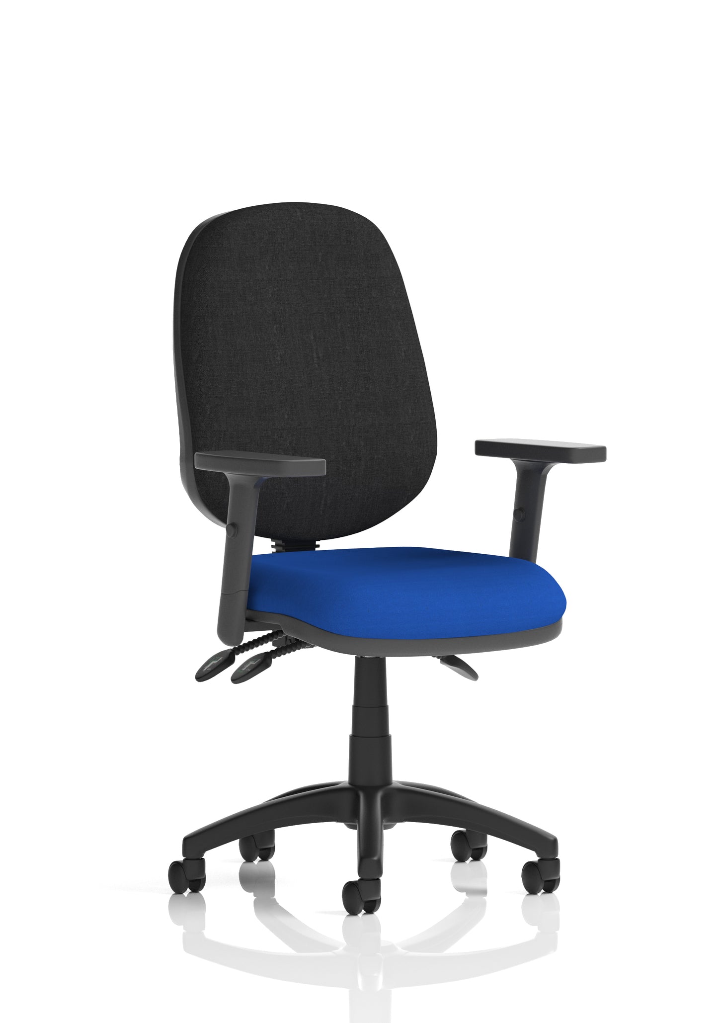 Eclipse Plus III Medium Back Fabric Task Operator Office Chair - Multiple Arm Options - Available in 20 Colour Choices