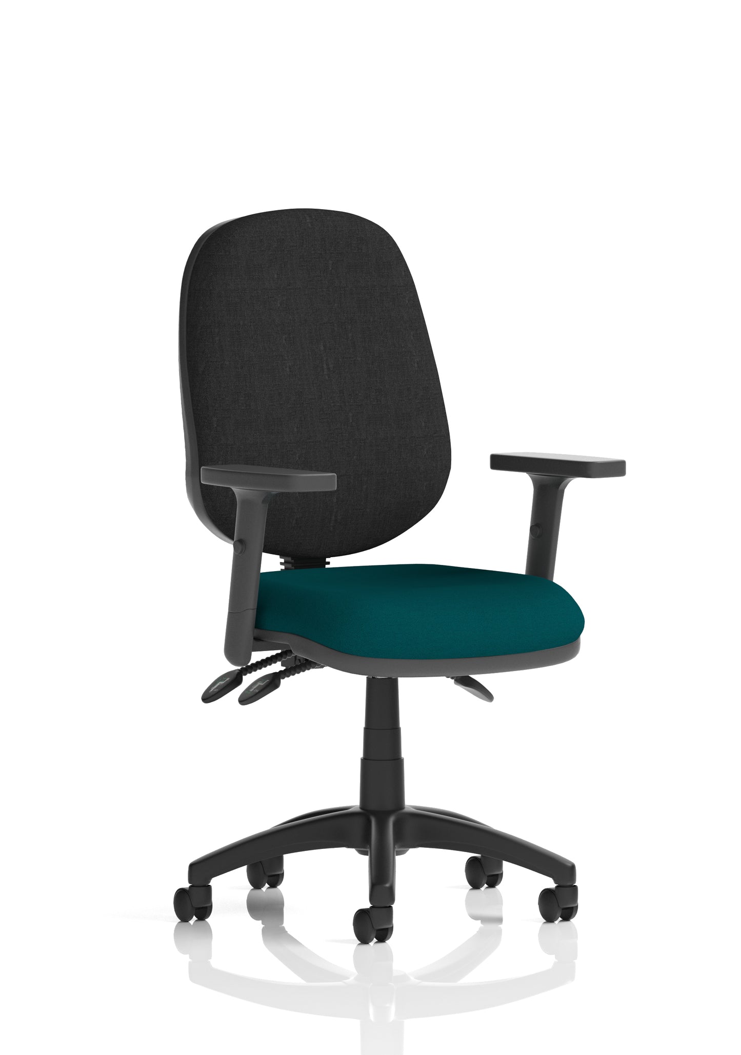 Eclipse Plus III Medium Back Fabric Task Operator Office Chair - Multiple Arm Options - Available in 20 Colour Choices