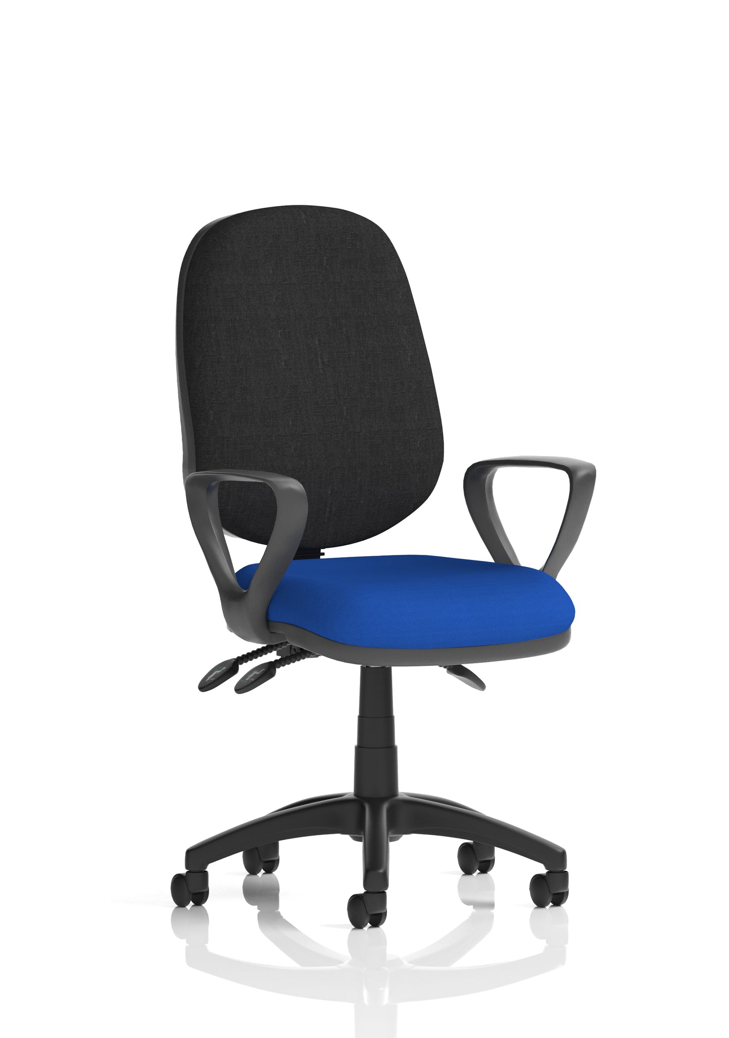 Eclipse Plus III Medium Back Fabric Task Operator Office Chair - Multiple Arm Options - Available in 20 Colour Choices