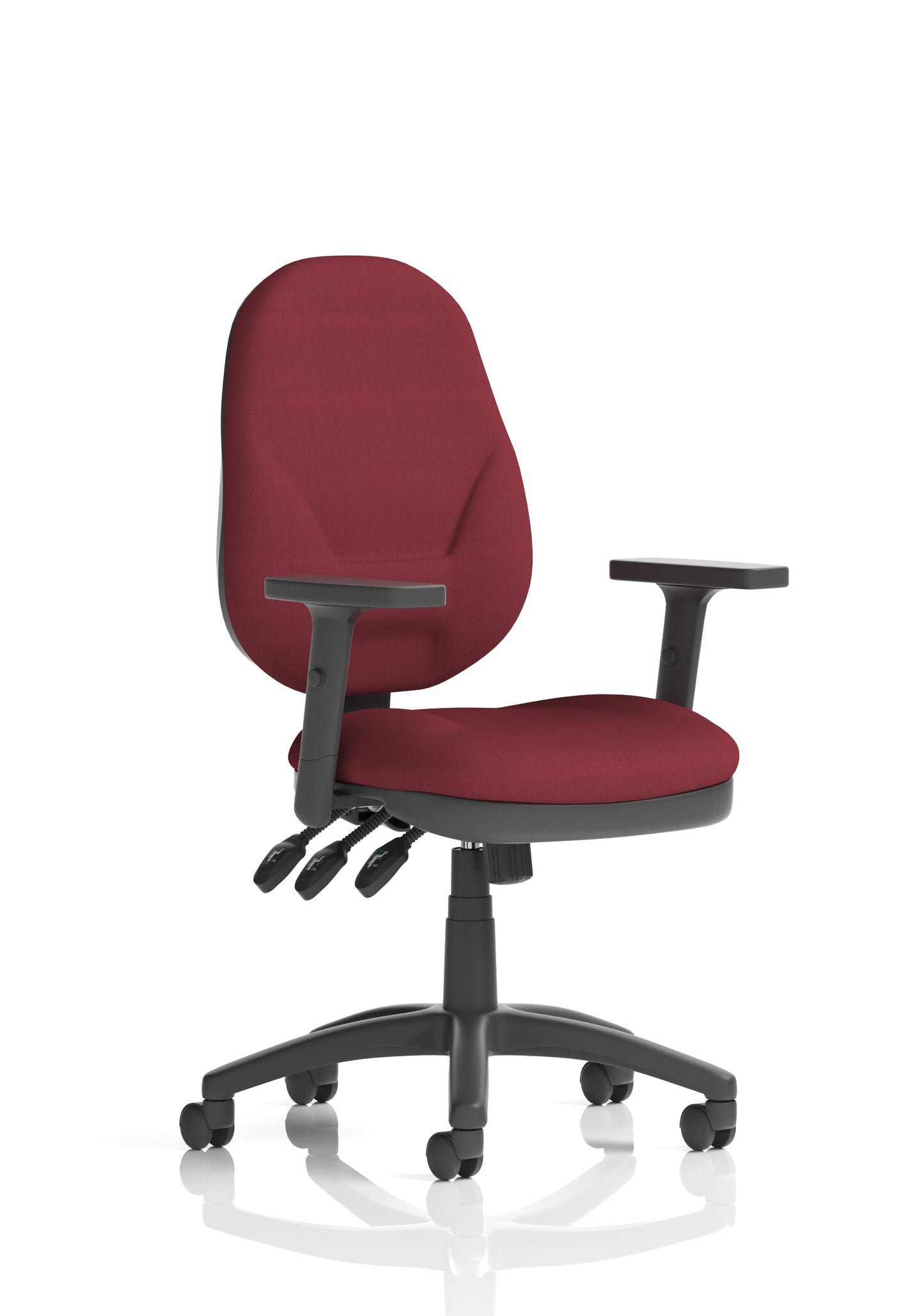 Eclipse Plus XL High Back Fabric Task Operator Office Chair - Multiple Arm Options - Available in 20 Colour Choices