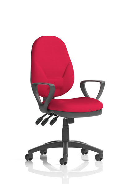 Eclipse Plus XL High Back Fabric Task Operator Office Chair - Multiple Arm Options - Available in 20 Colour Choices