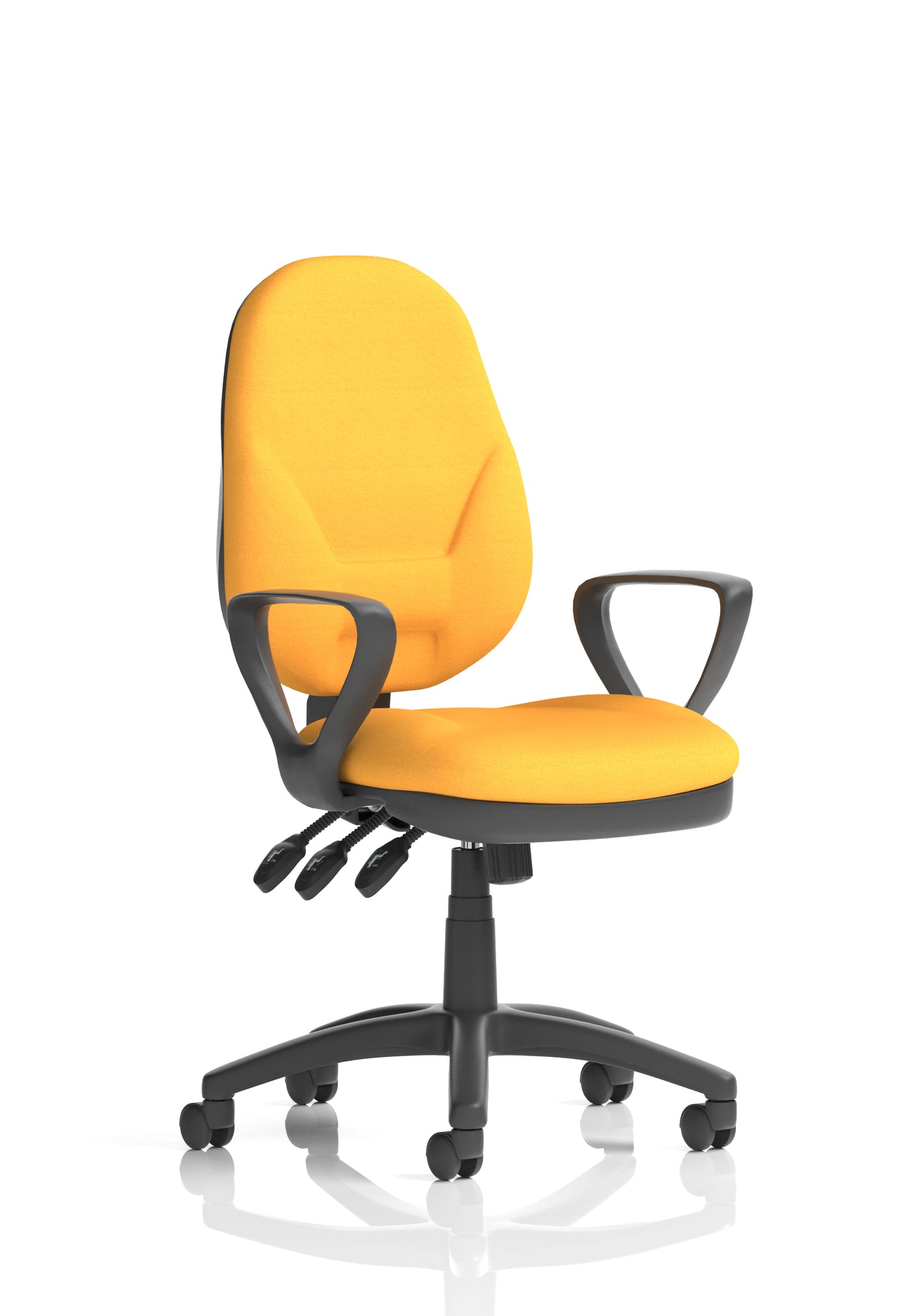 Eclipse Plus XL High Back Fabric Task Operator Office Chair - Multiple Arm Options - Available in 20 Colour Choices
