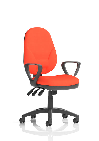 Eclipse Plus XL High Back Fabric Task Operator Office Chair - Multiple Arm Options - Available in 20 Colour Choices