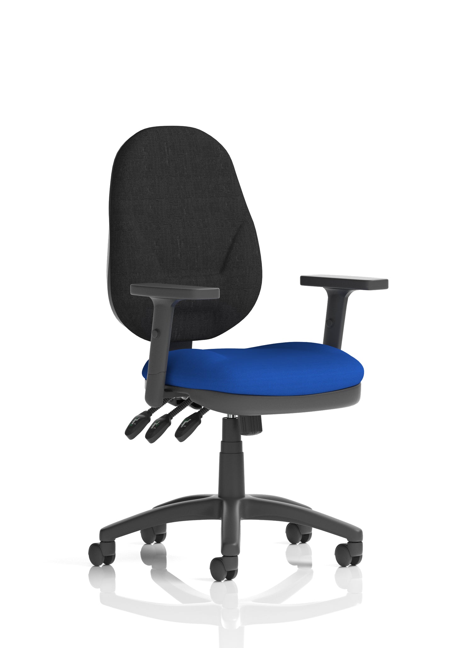 Eclipse Plus XL High Back Fabric Task Operator Office Chair - Multiple Arm Options - Available in 20 Colour Choices