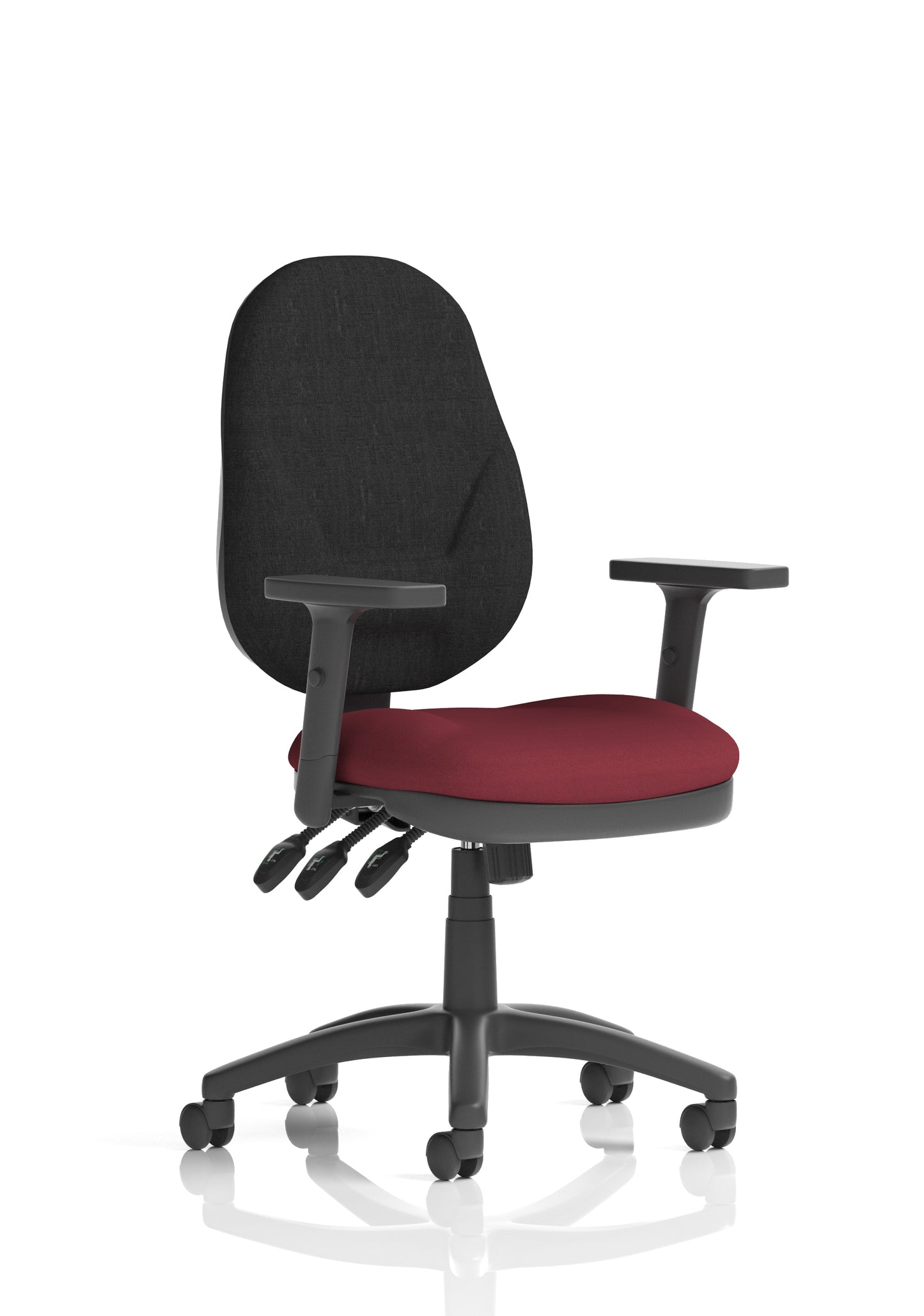 Eclipse Plus XL High Back Fabric Task Operator Office Chair - Multiple Arm Options - Available in 20 Colour Choices
