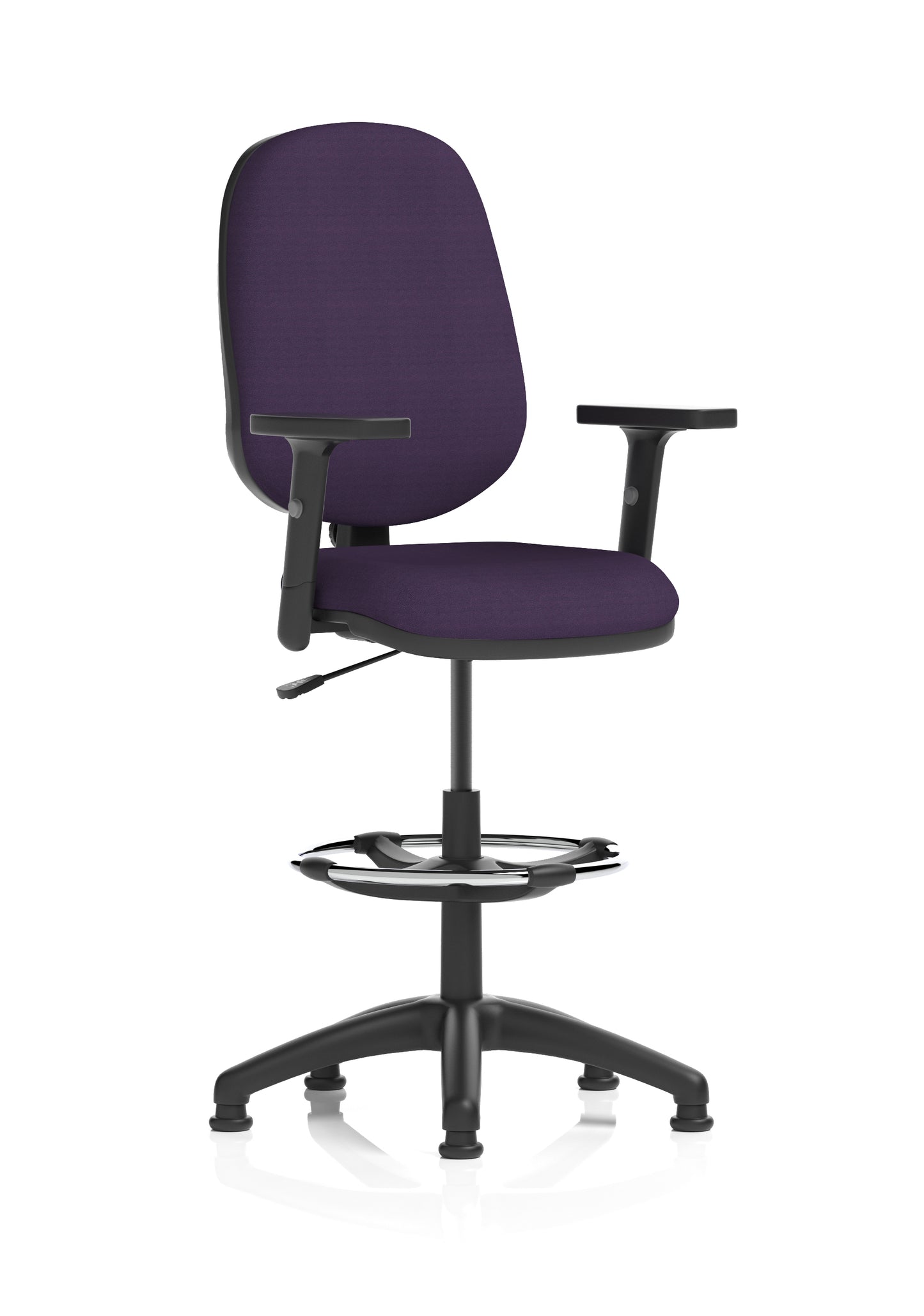 Eclipse Plus I Medium Back Fabric Task Operator with Hi Rise Draughtsman Office Chair