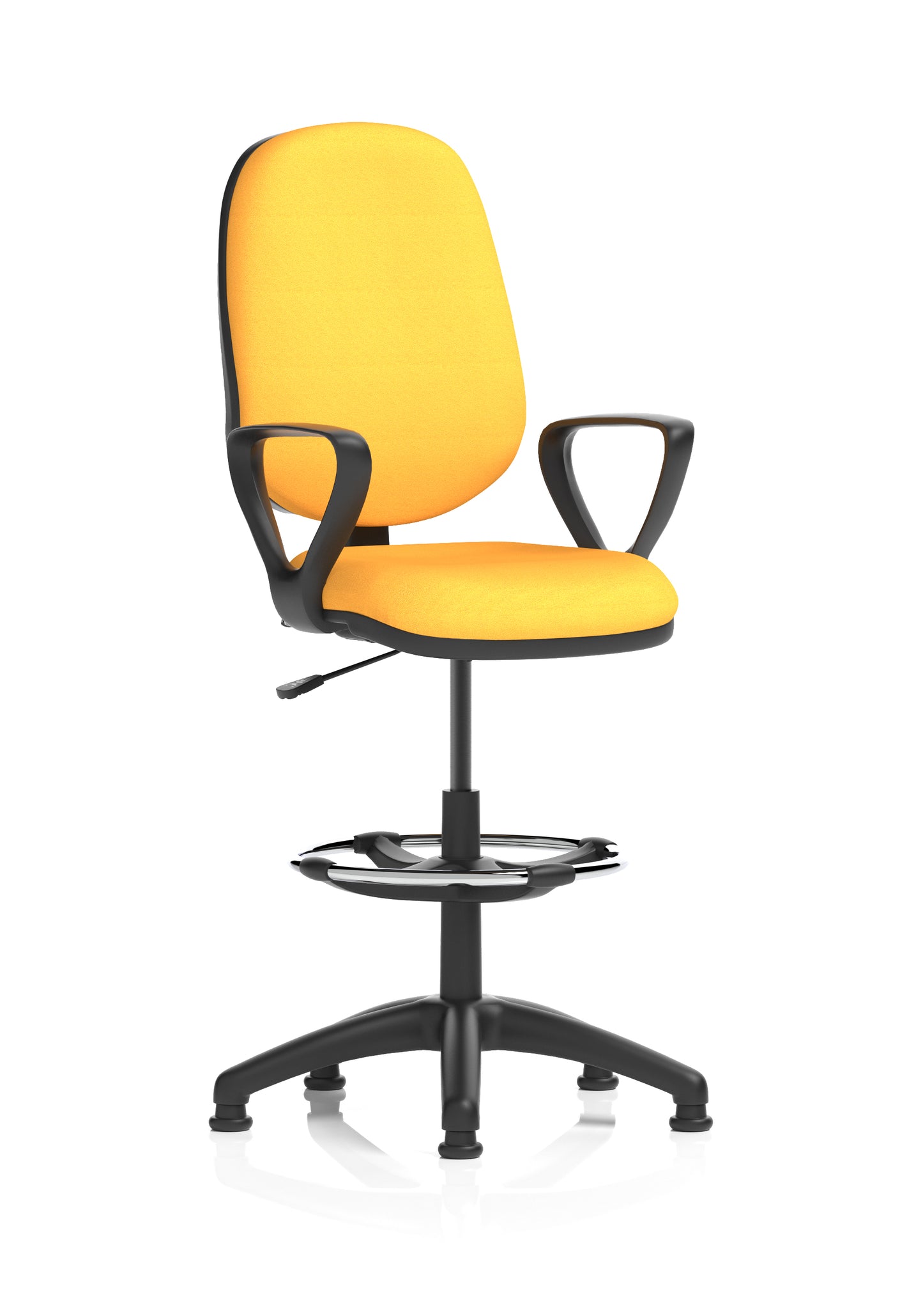 Eclipse Plus I Medium Back Fabric Task Operator with Hi Rise Draughtsman Office Chair