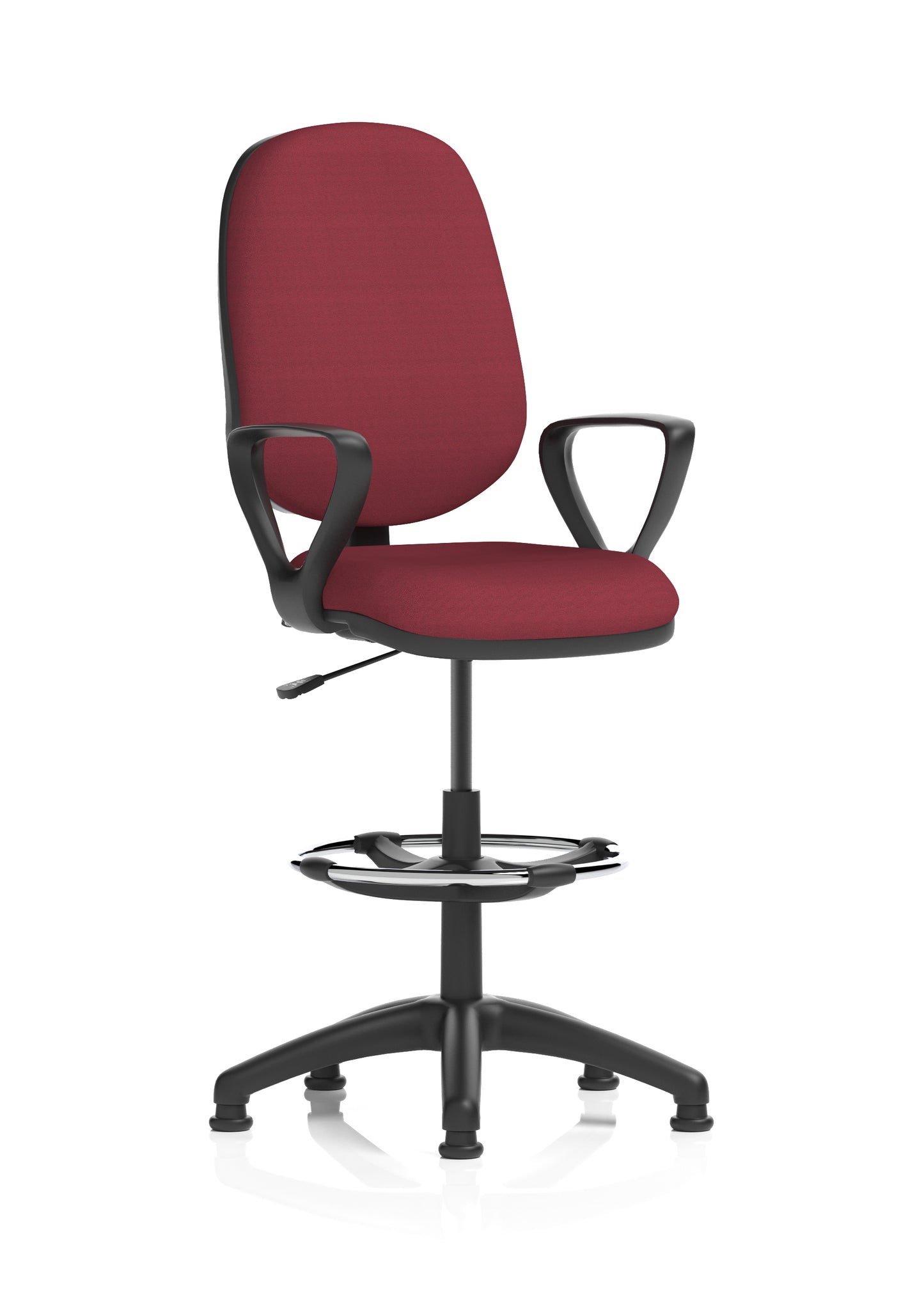 Eclipse Plus I Medium Back Fabric Task Operator with Hi Rise Draughtsman Office Chair