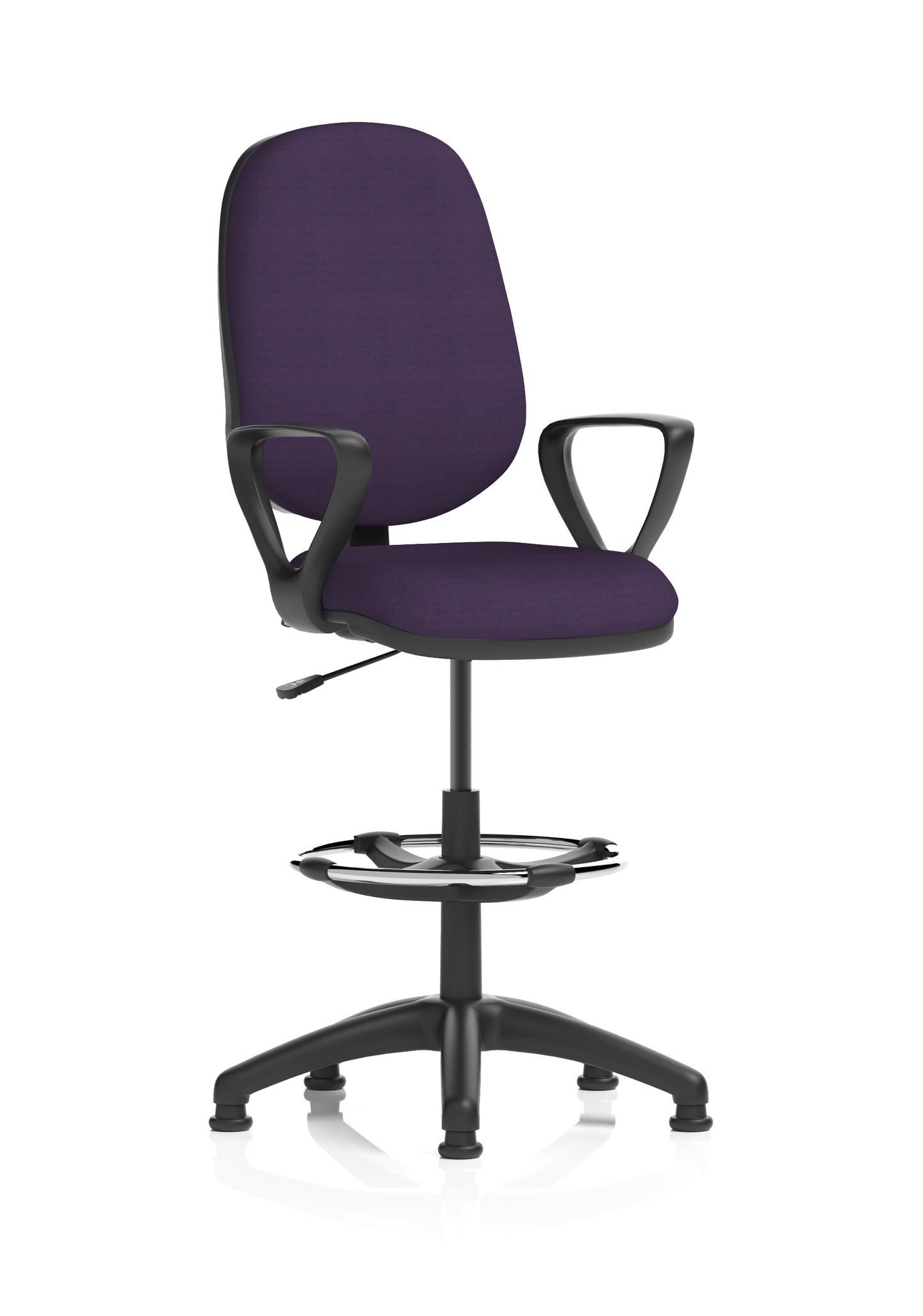 Eclipse Plus I Medium Back Fabric Task Operator with Hi Rise Draughtsman Office Chair
