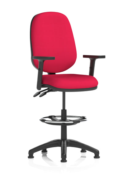 Eclipse Plus II Task Operator Office Chair with Hi Rise Draughtsman Kit - Available in 20 Colour Choices