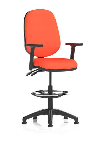 Eclipse Plus II Task Operator Office Chair with Hi Rise Draughtsman Kit - Available in 20 Colour Choices
