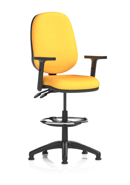Eclipse Plus II Task Operator Office Chair with Hi Rise Draughtsman Kit - Available in 20 Colour Choices