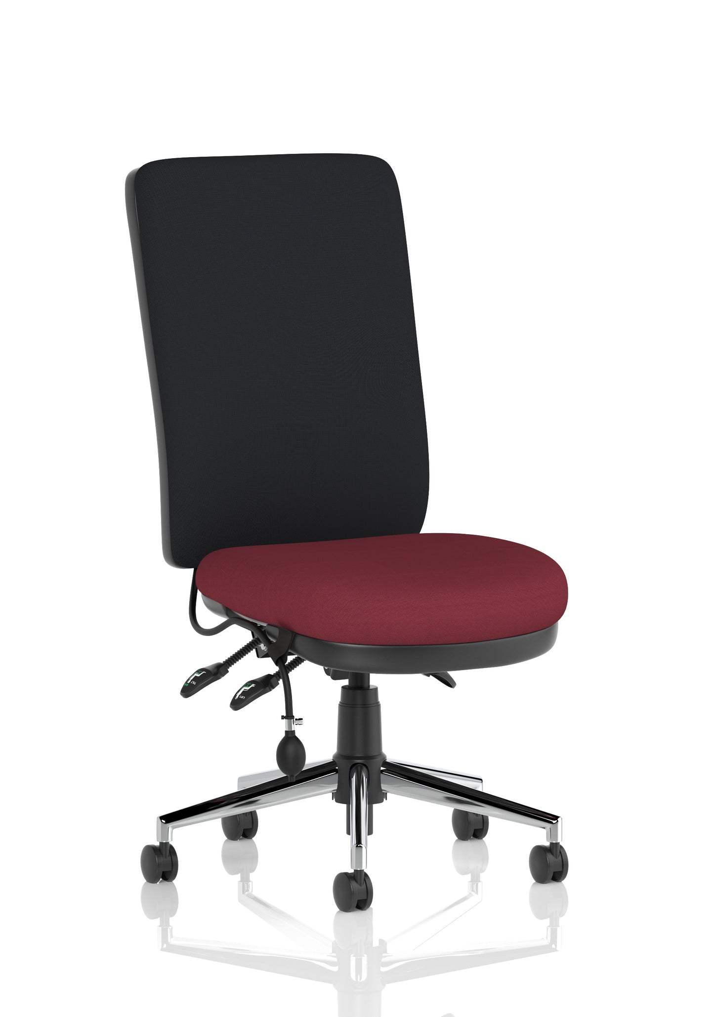 Chiro High Back Fabric Task Operator Office Chair - Available in 20 Colour Choices