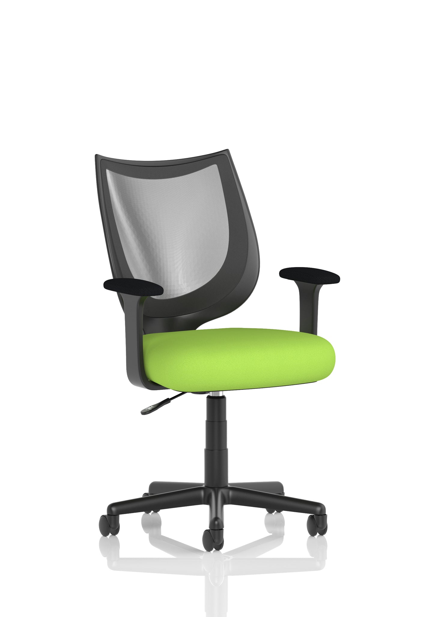 Camden Medium Back Black Mesh Task Operator Office Chair With Fixed Arms - Available in 20 Colour Choices