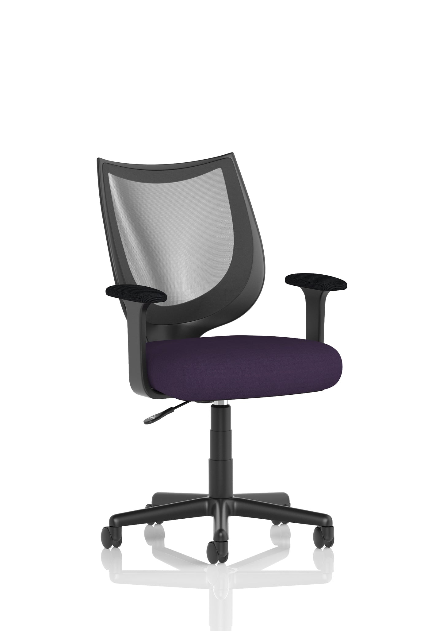 Camden Medium Back Black Mesh Task Operator Office Chair With Fixed Arms - Available in 20 Colour Choices