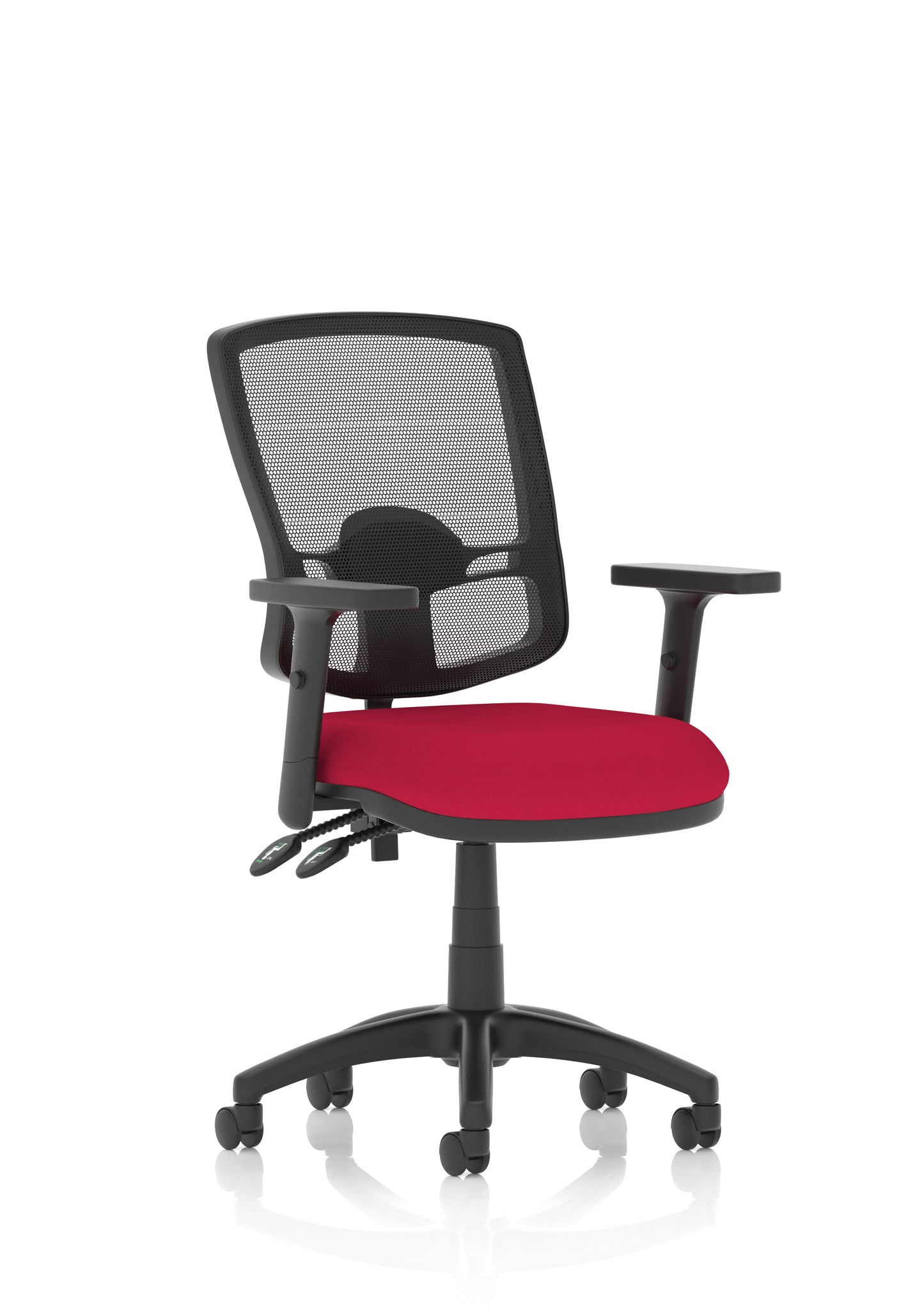Eclipse Plus II Deluxe Mesh Back Task Operator Office Chair - Multiple Arm Options - Draughtsman Kit Option - Available in 20 Colour Choices