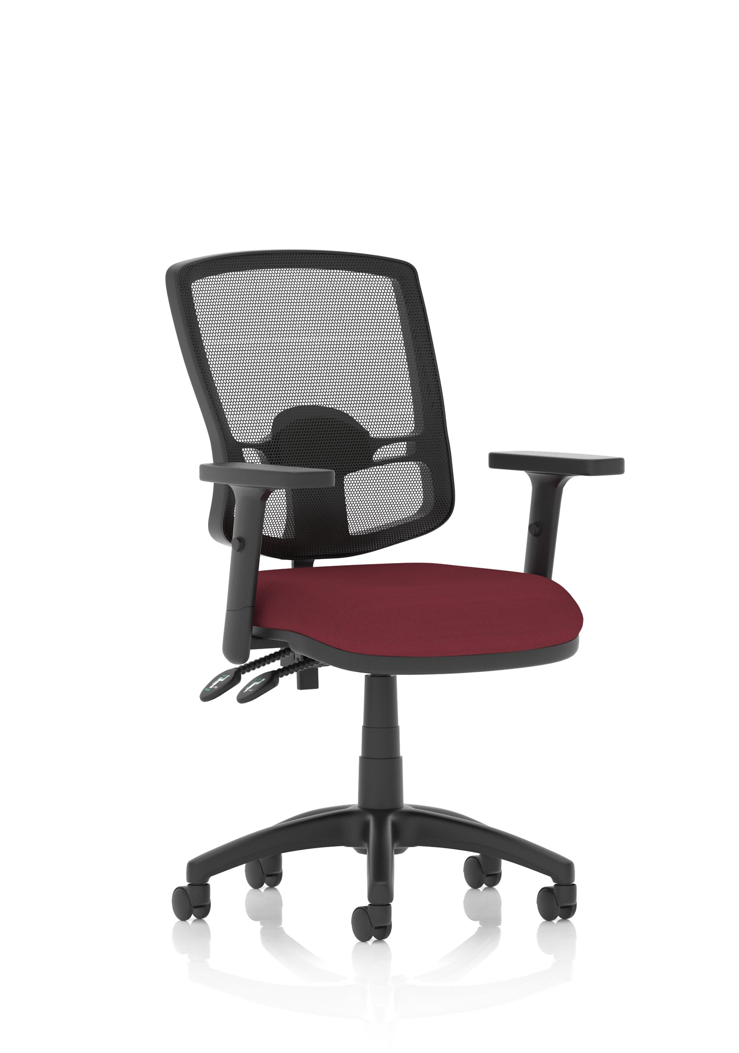 Eclipse Plus II Deluxe Mesh Back Task Operator Office Chair - Multiple Arm Options - Draughtsman Kit Option - Available in 20 Colour Choices