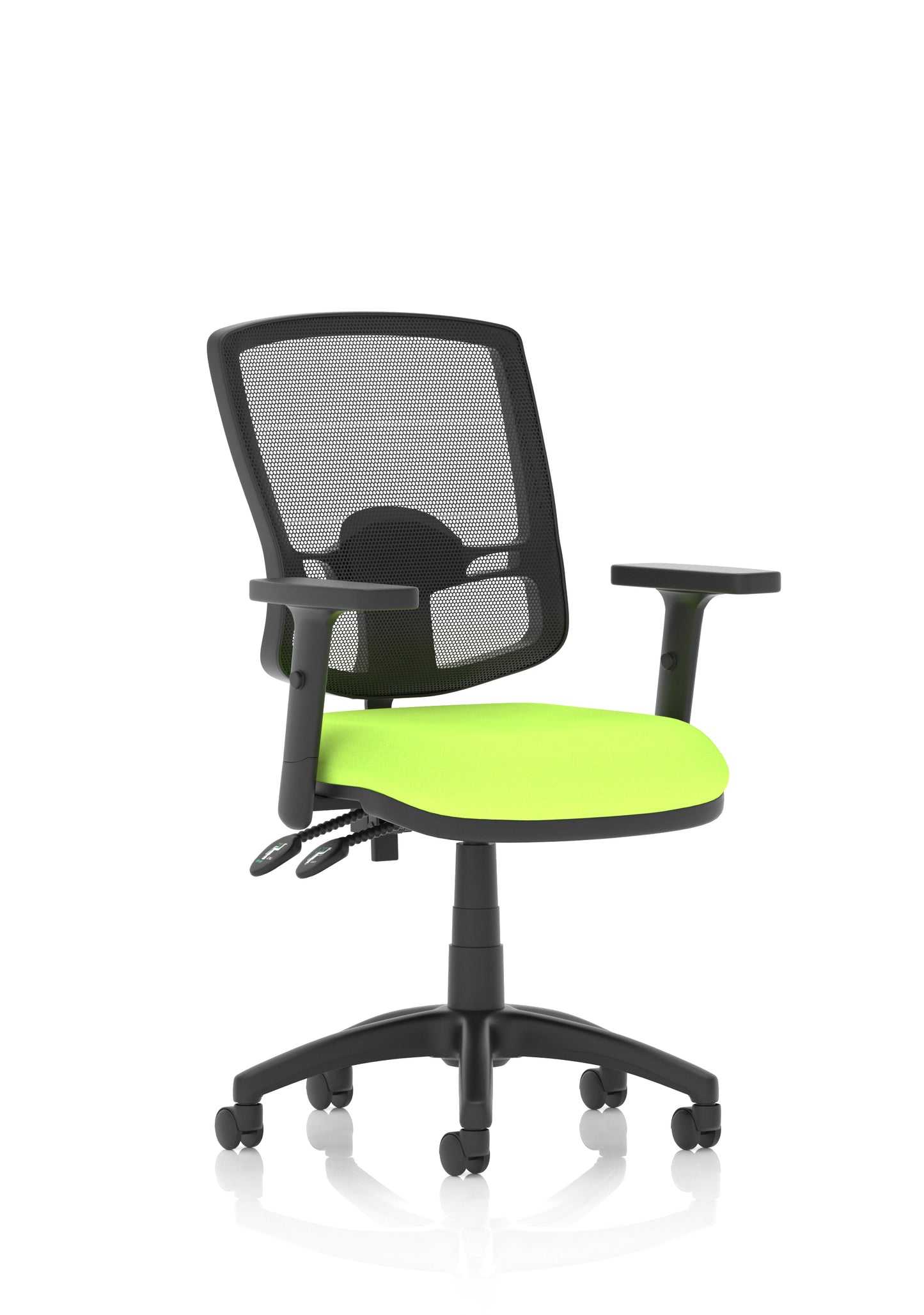 Eclipse Plus II Deluxe Mesh Back Task Operator Office Chair - Multiple Arm Options - Draughtsman Kit Option - Available in 20 Colour Choices