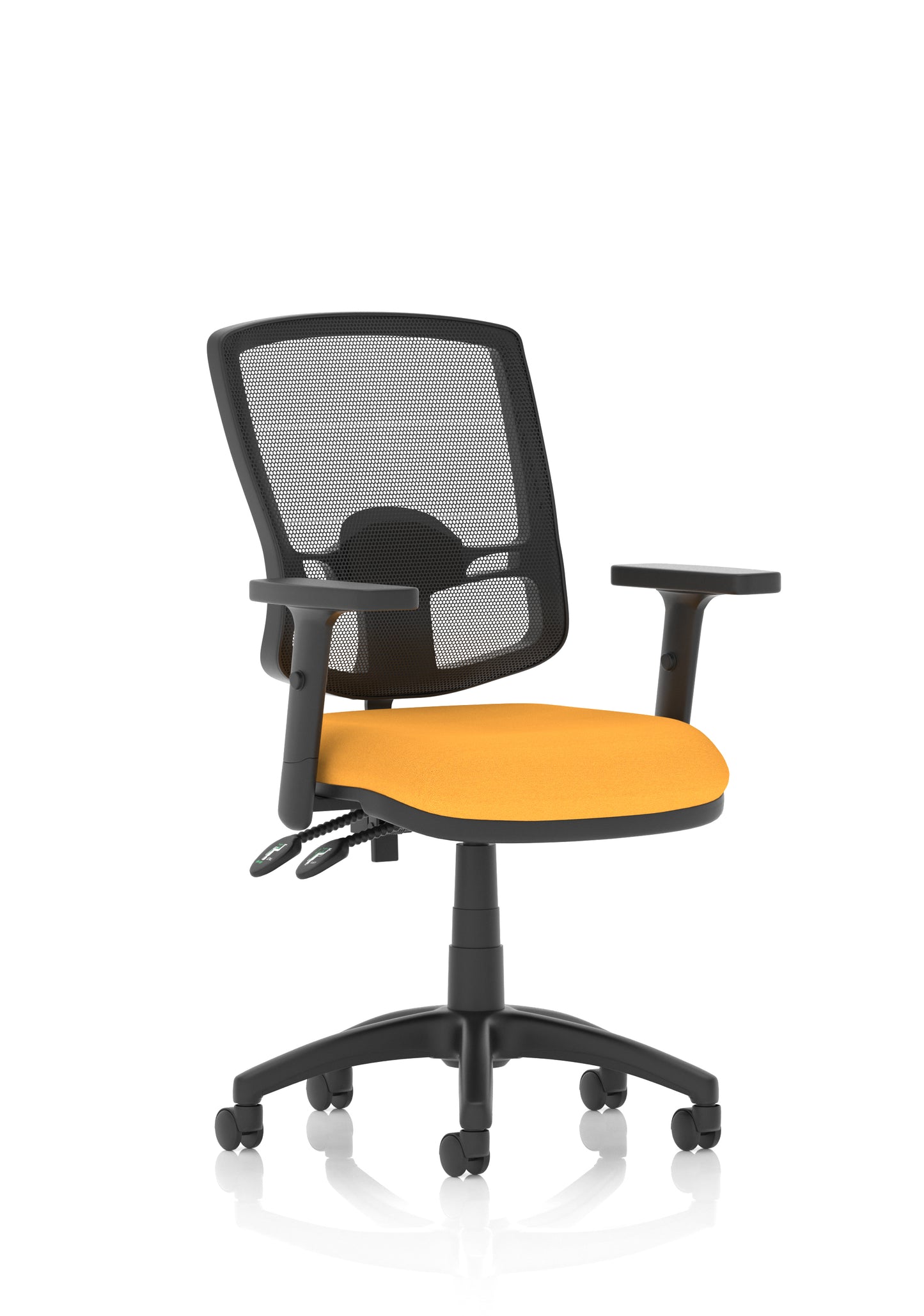Eclipse Plus II Deluxe Mesh Back Task Operator Office Chair - Multiple Arm Options - Draughtsman Kit Option - Available in 20 Colour Choices