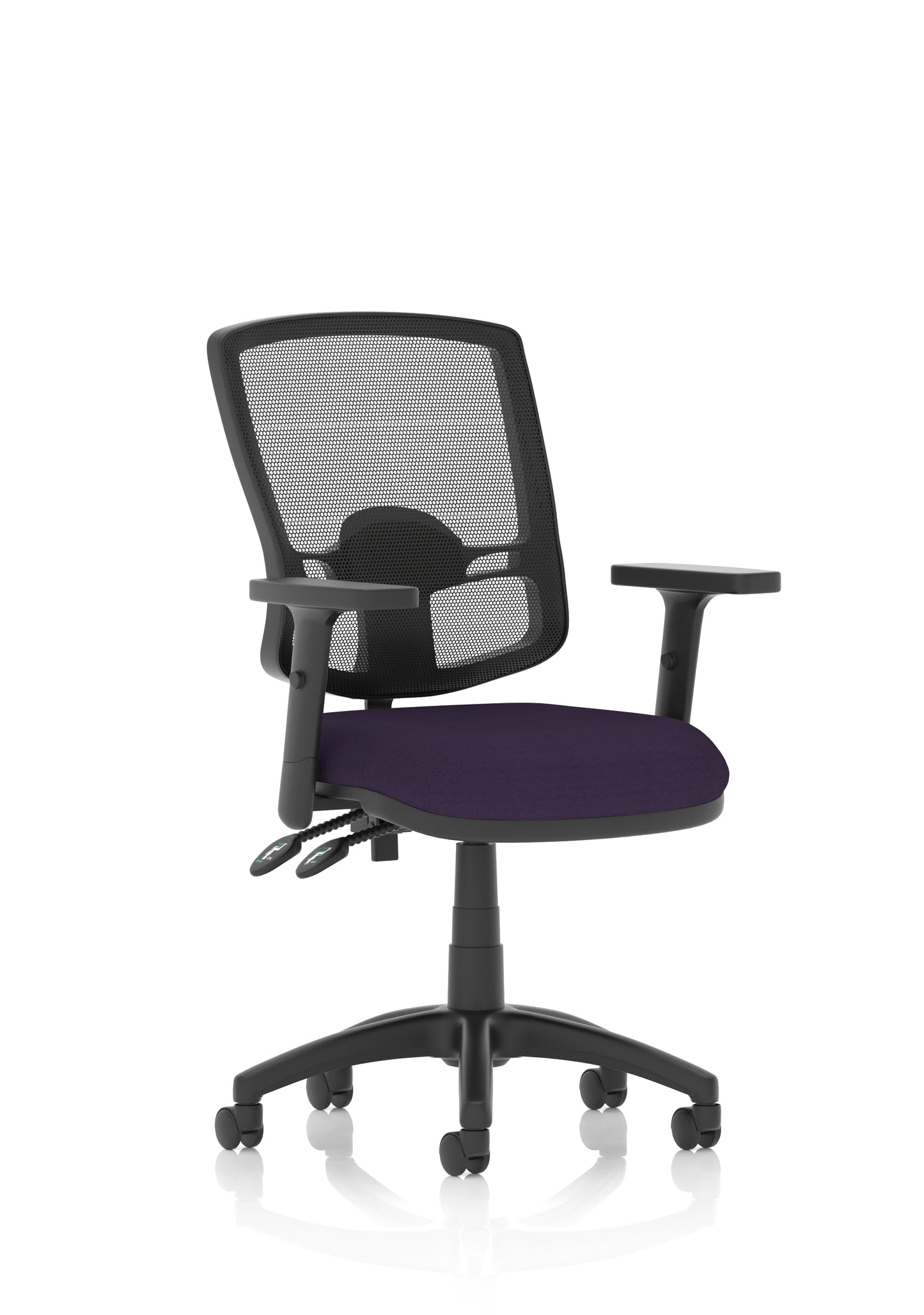Eclipse Plus II Deluxe Mesh Back Task Operator Office Chair - Multiple Arm Options - Draughtsman Kit Option - Available in 20 Colour Choices
