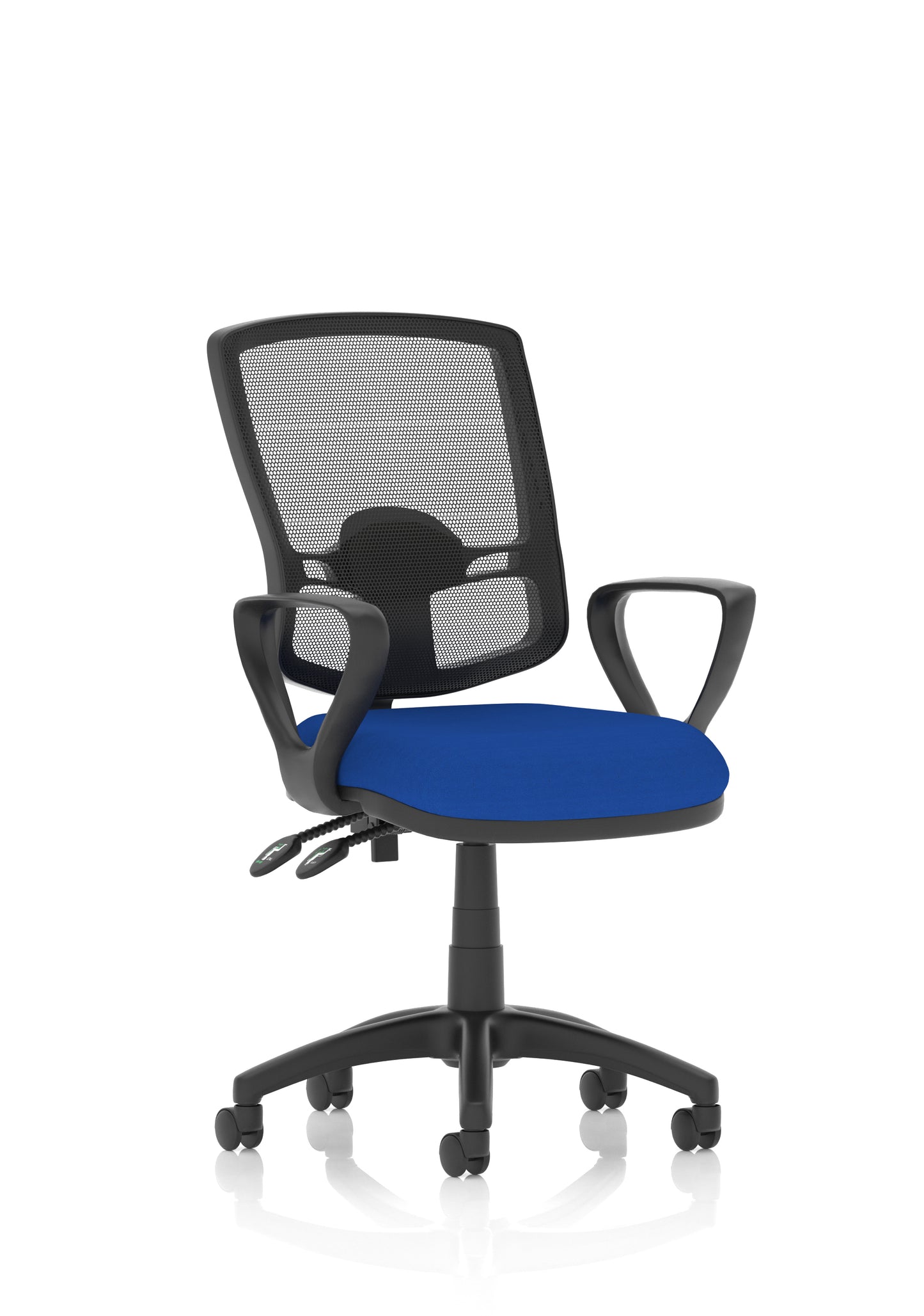 Eclipse Plus II Deluxe Mesh Back Task Operator Office Chair - Multiple Arm Options - Draughtsman Kit Option - Available in 20 Colour Choices